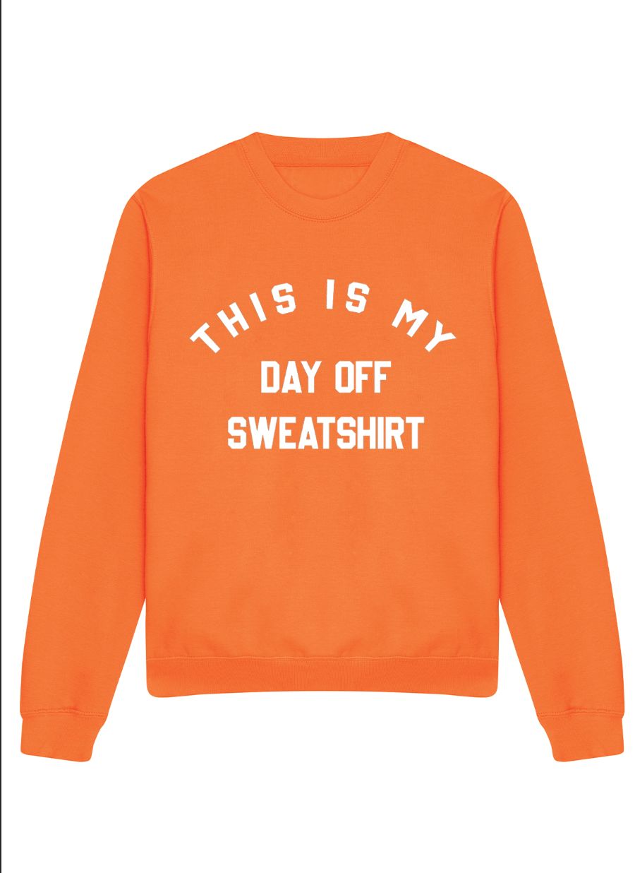 Day Off Slogan Oversized Sweatshirt (Pack of 6)