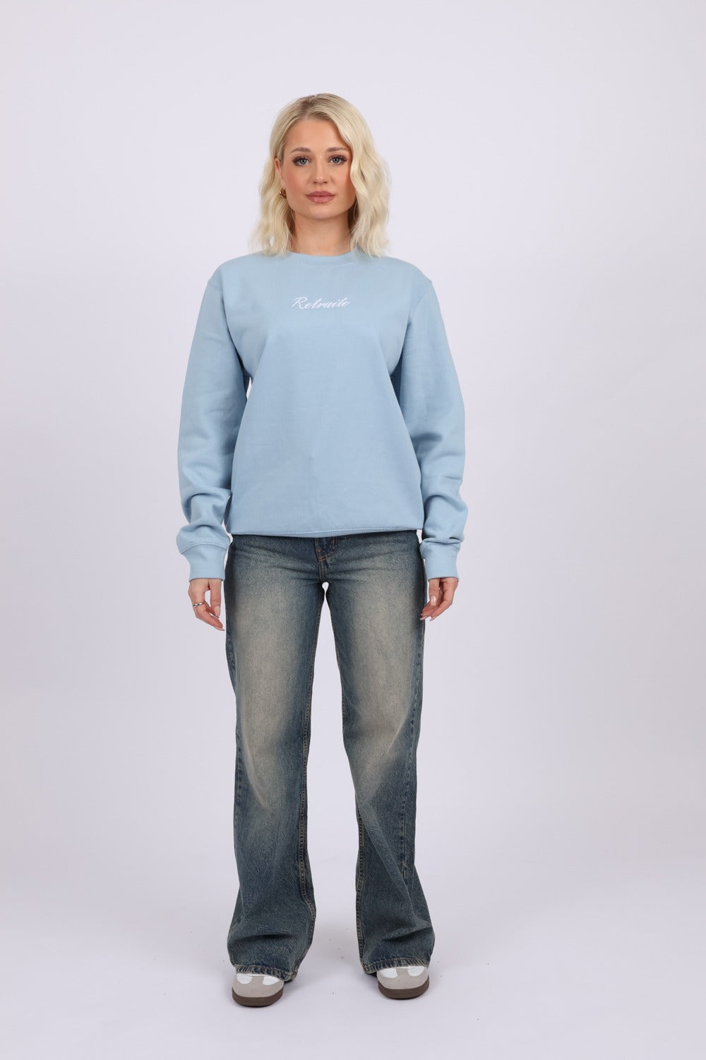 Retraite Front Embroidery & Printed Back Sweatshirt