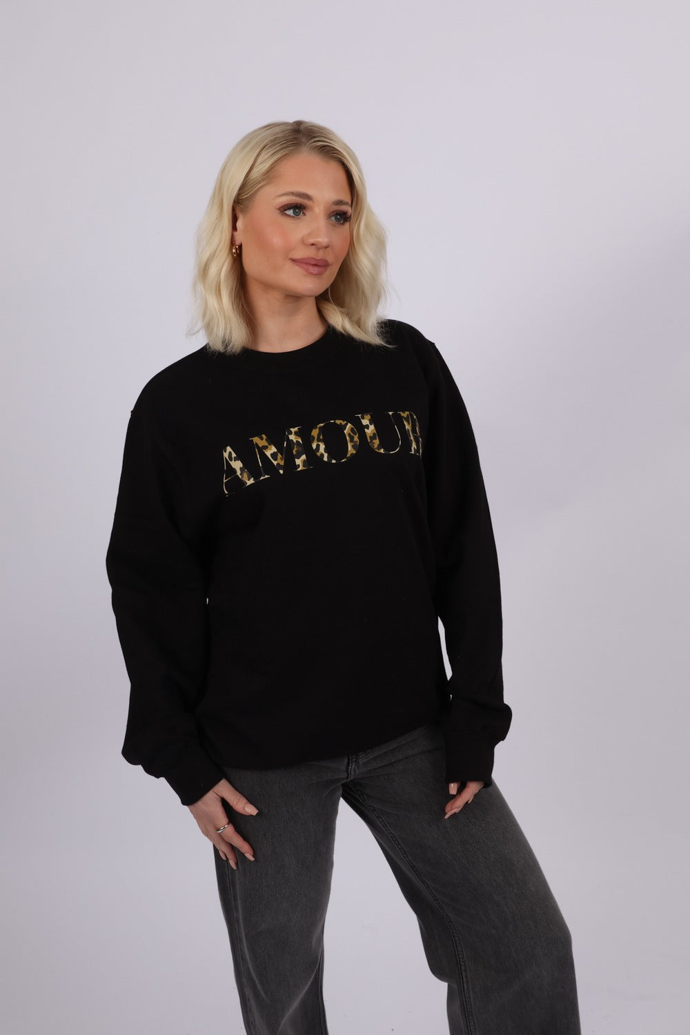 Sweatshirt in Amour Leopard Print