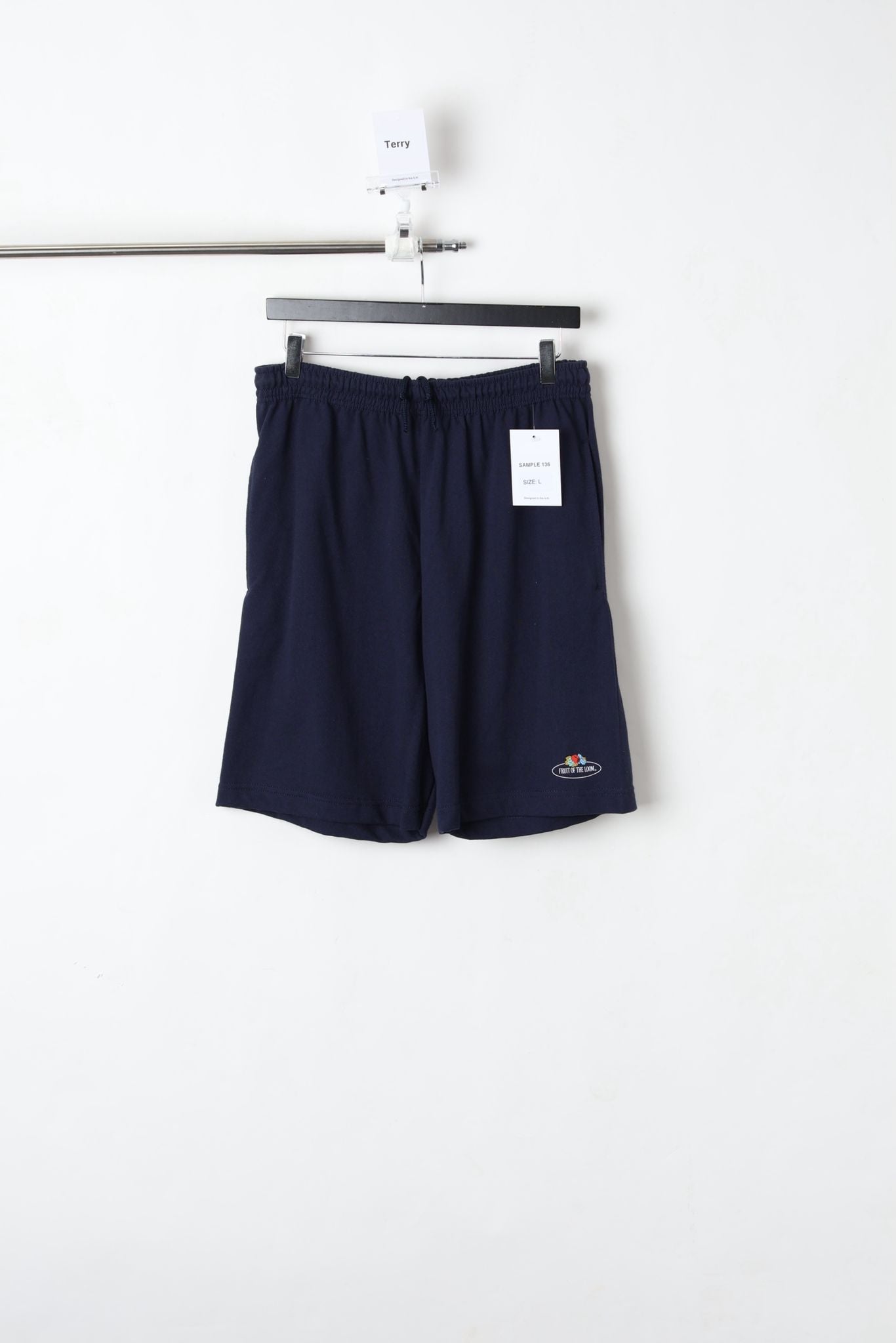 FRENCH TERRY SHORTS NAVY (SIZE L)-SAMPLE