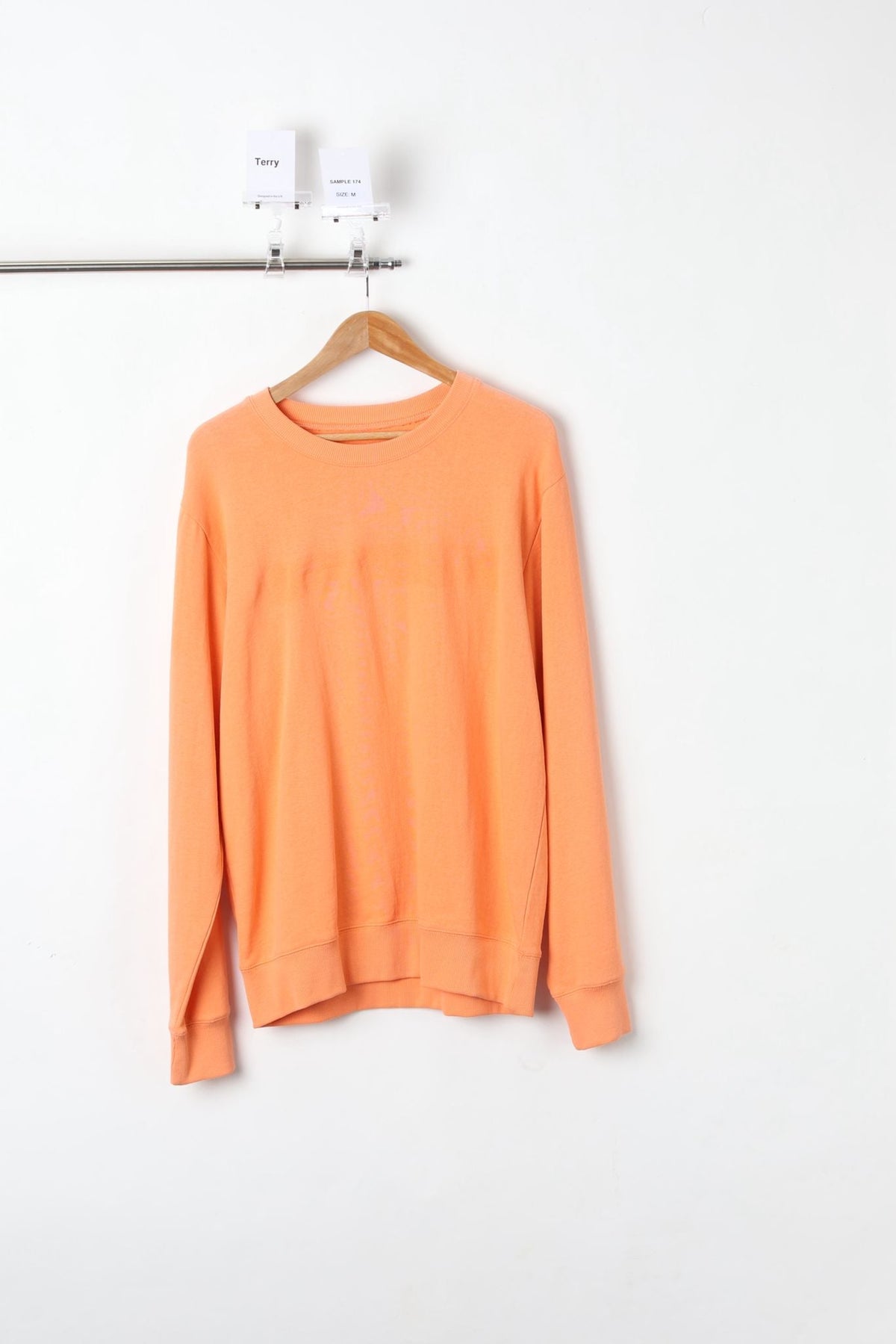 ORANGE FRENCH TERRY SWEATSHIRT (SIZE M)-SAMPLE