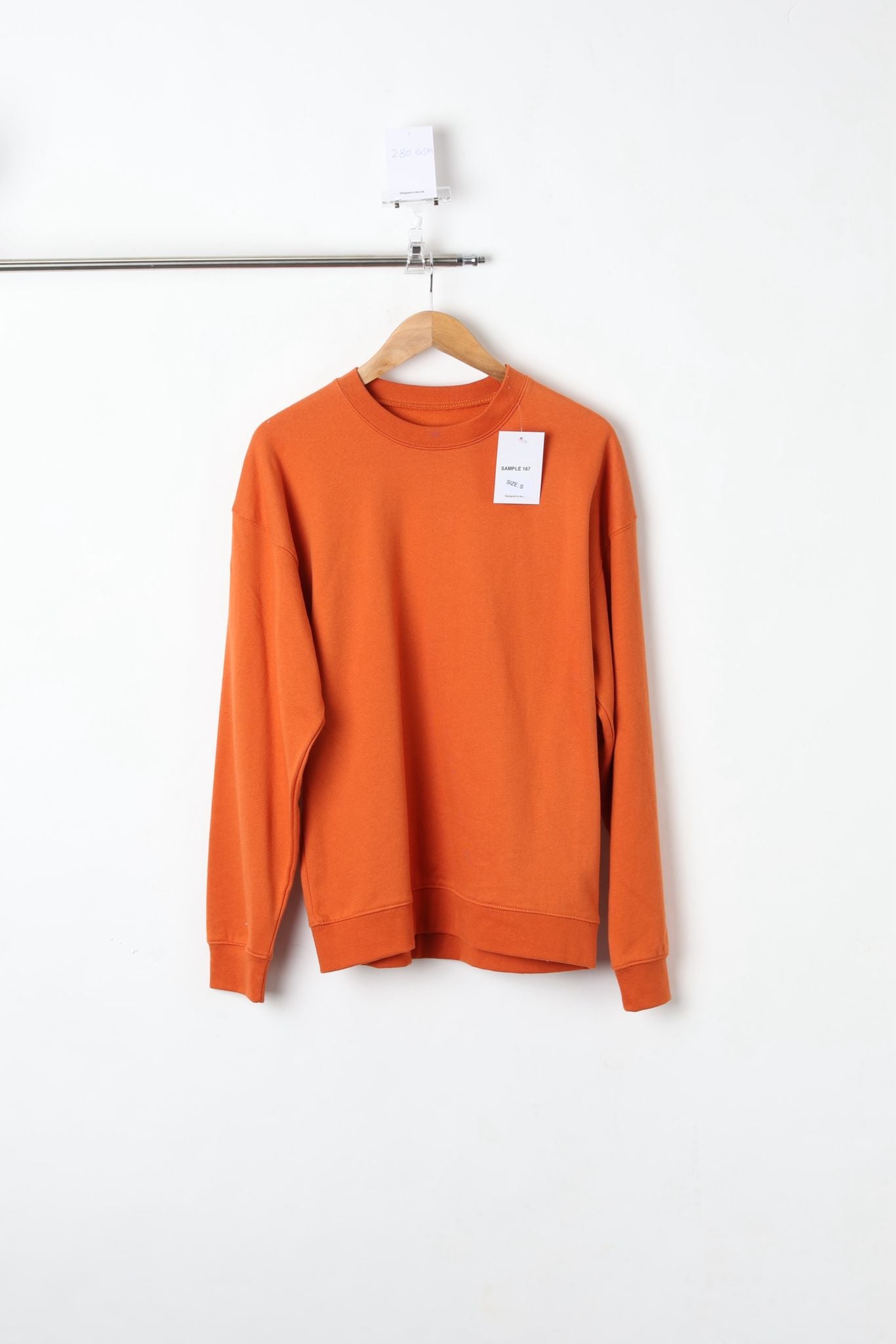 ORANGE SWEATSHIRT (SIZE S)-SAMPLE
