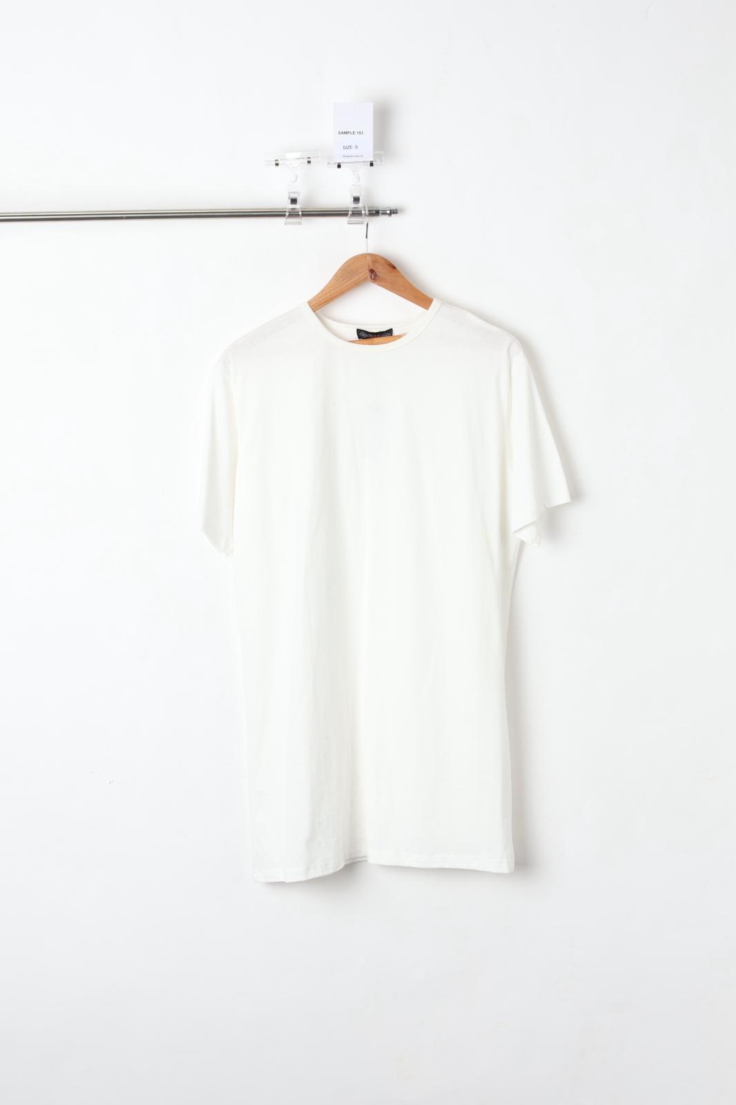 150GSM Standard Fit Plain White T-Shirt (Size S) – Sample