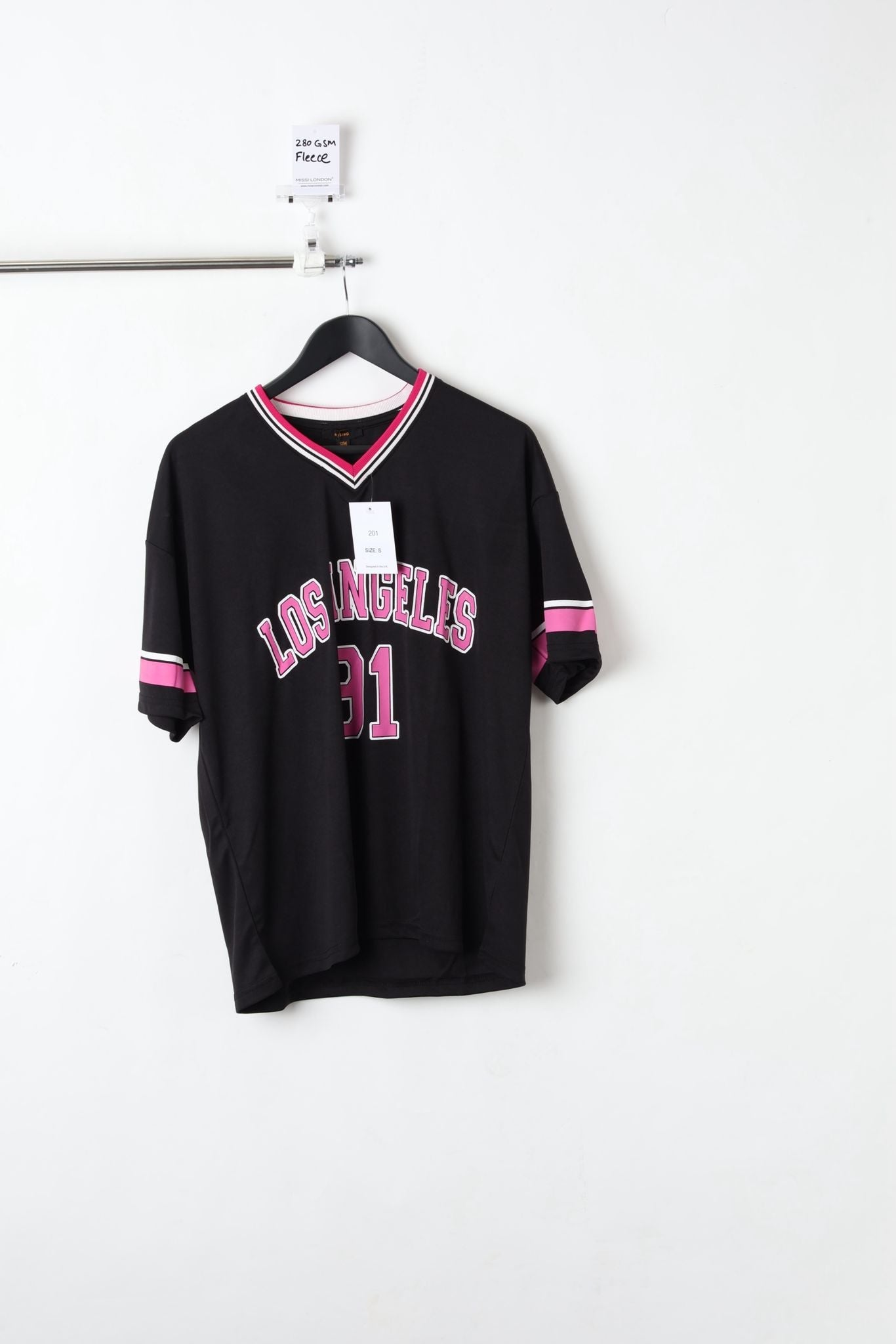 280GSM OVERSIZED GRAPHIC PRINTED T-SHIRT BLACK (SIZE S)-SAMPLE