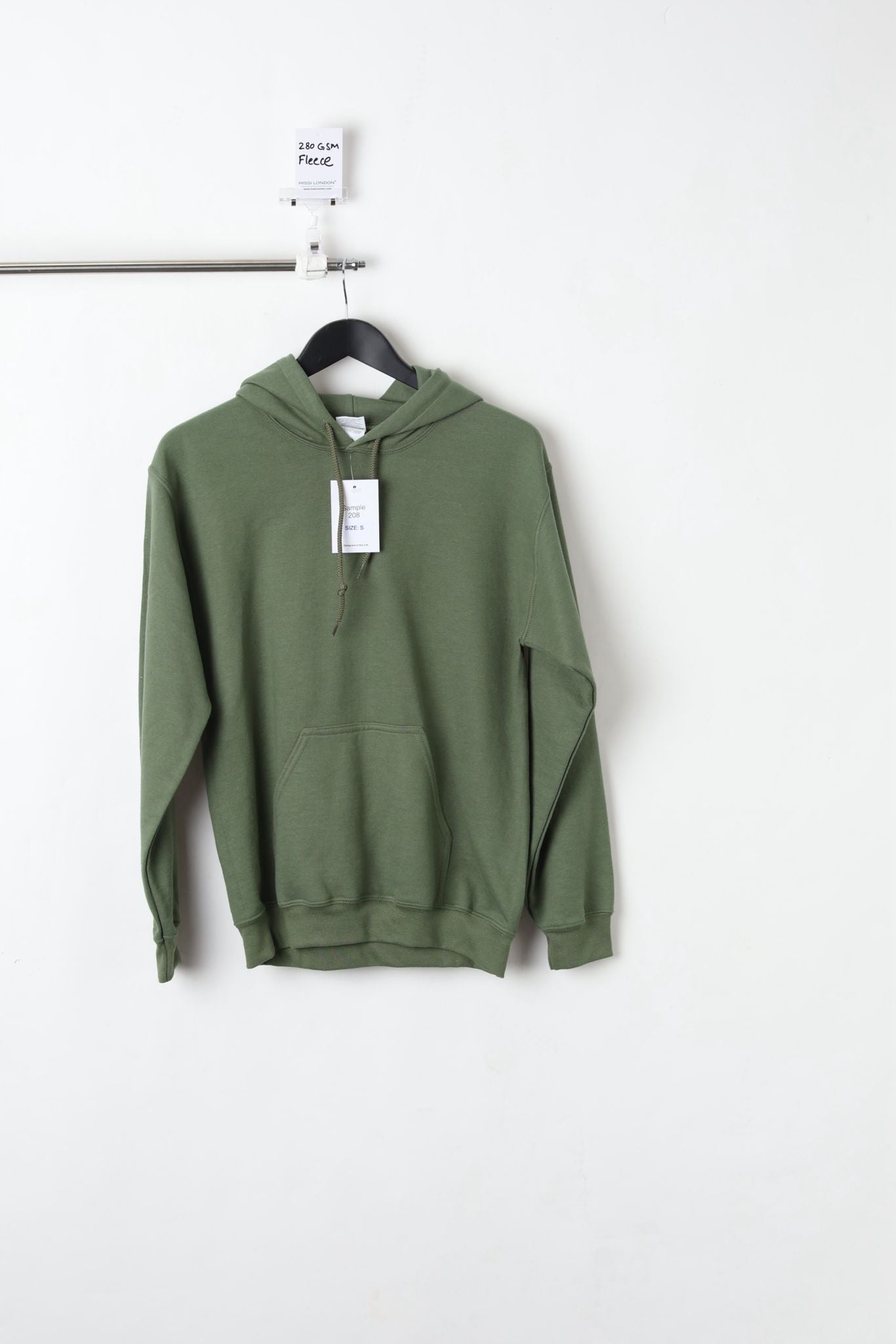 280GSM GREEN PULLOVER HOODIE (SIZE S)-SAMPLE
