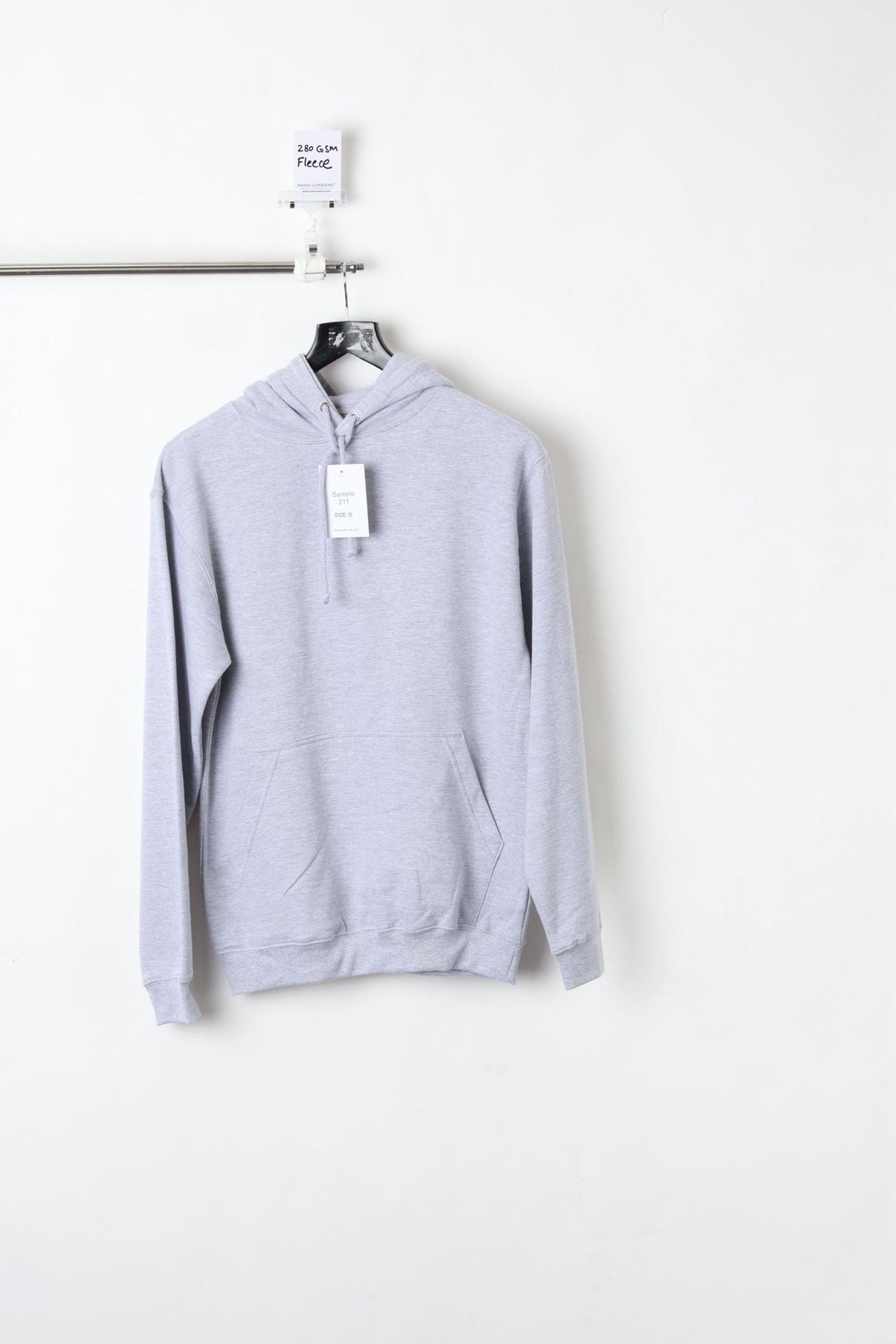 280GSM HOODIE GREY (SIZE S)-SAMPLE
