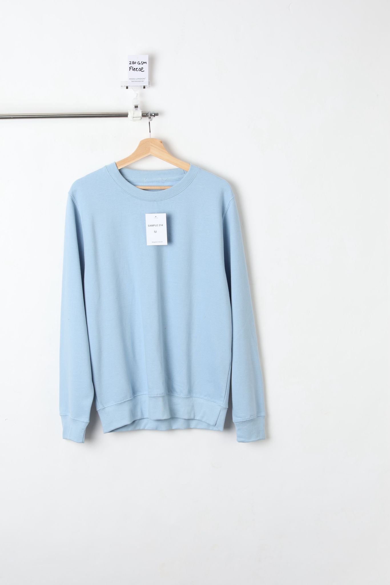280GSM POWDER BLUE SWEATSHIRT (SIZE M)-SAMPLE