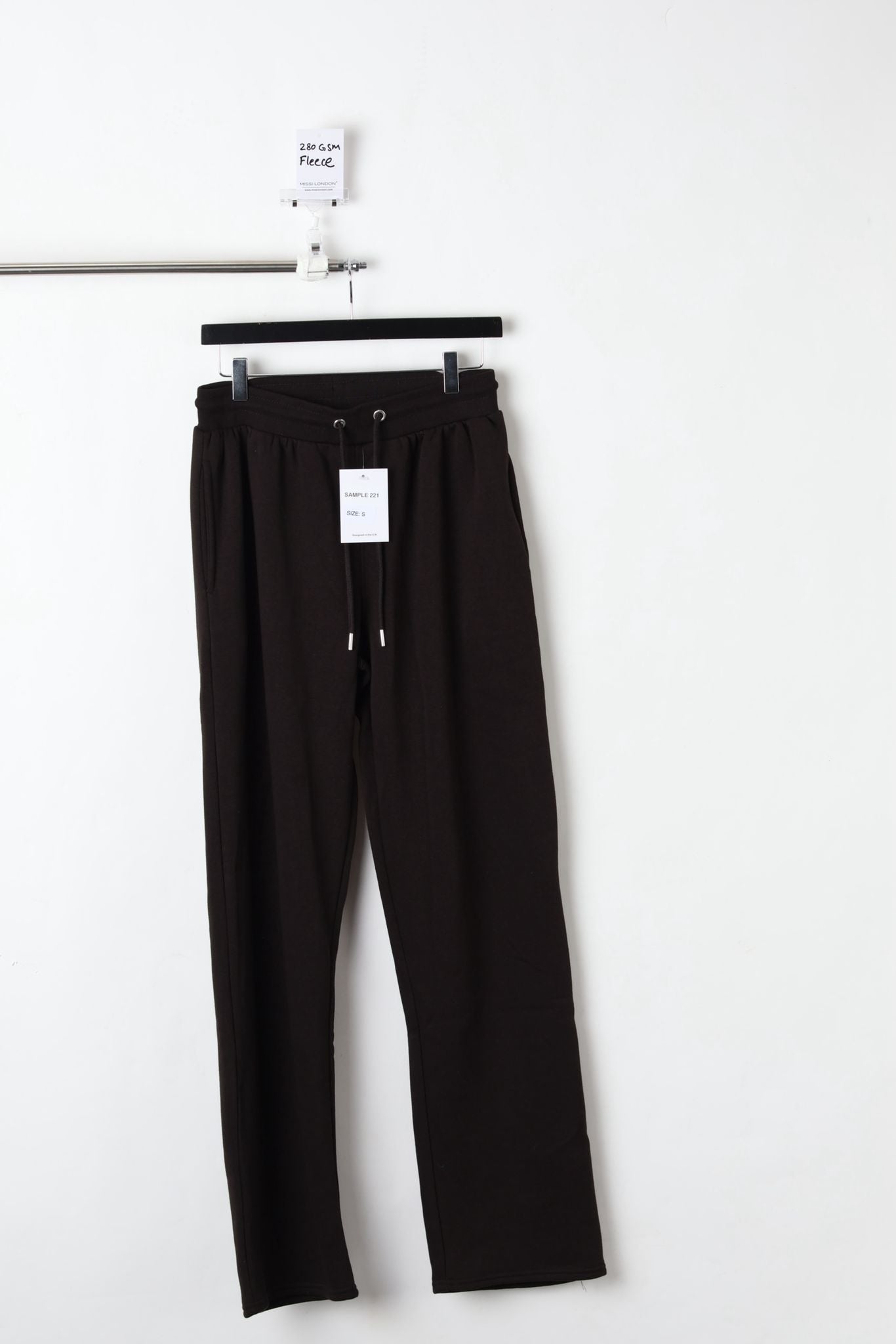 280GSM FLEECE JOGGERS BLACK (SIZE S)-SAMPLE