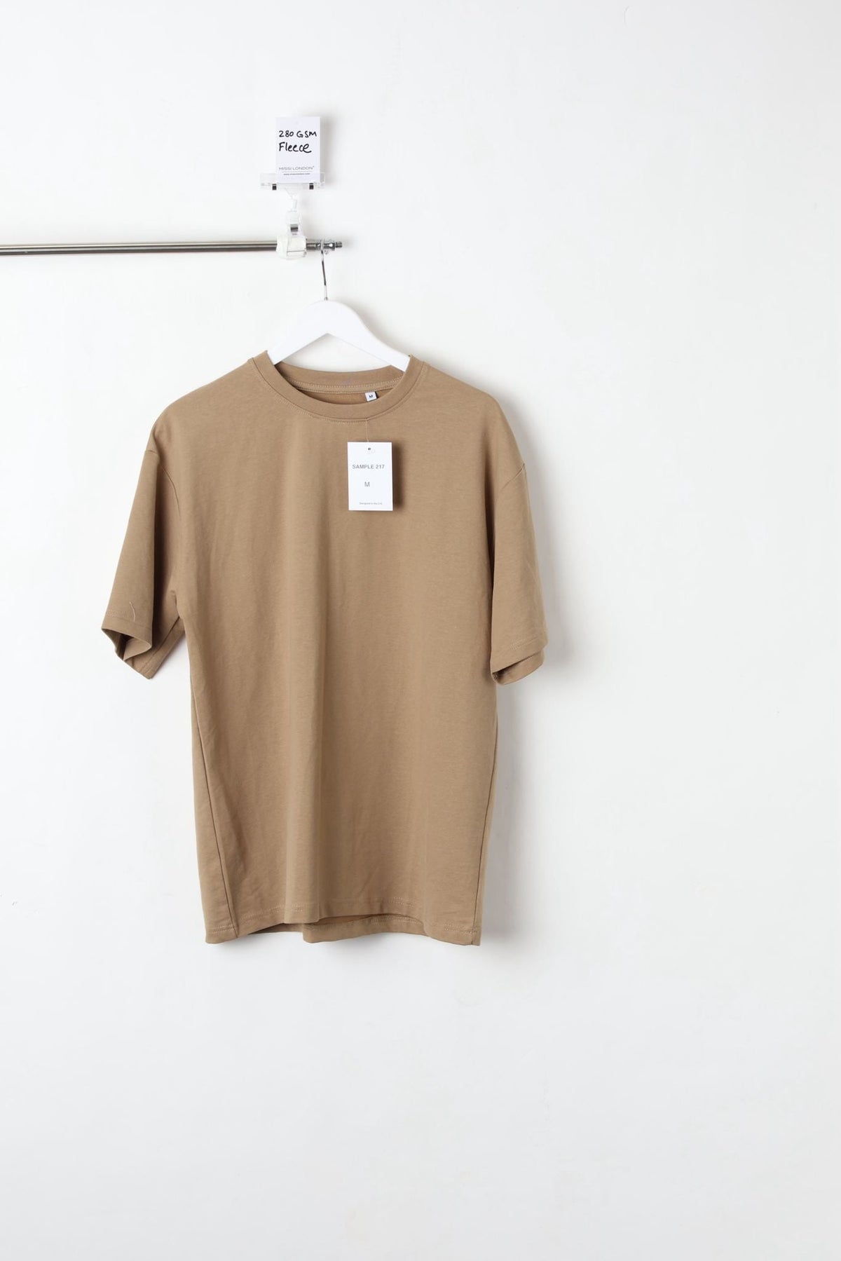 280GSM OVERSIZED T-SHIRT SAND (SIZE M)-SAMPLE