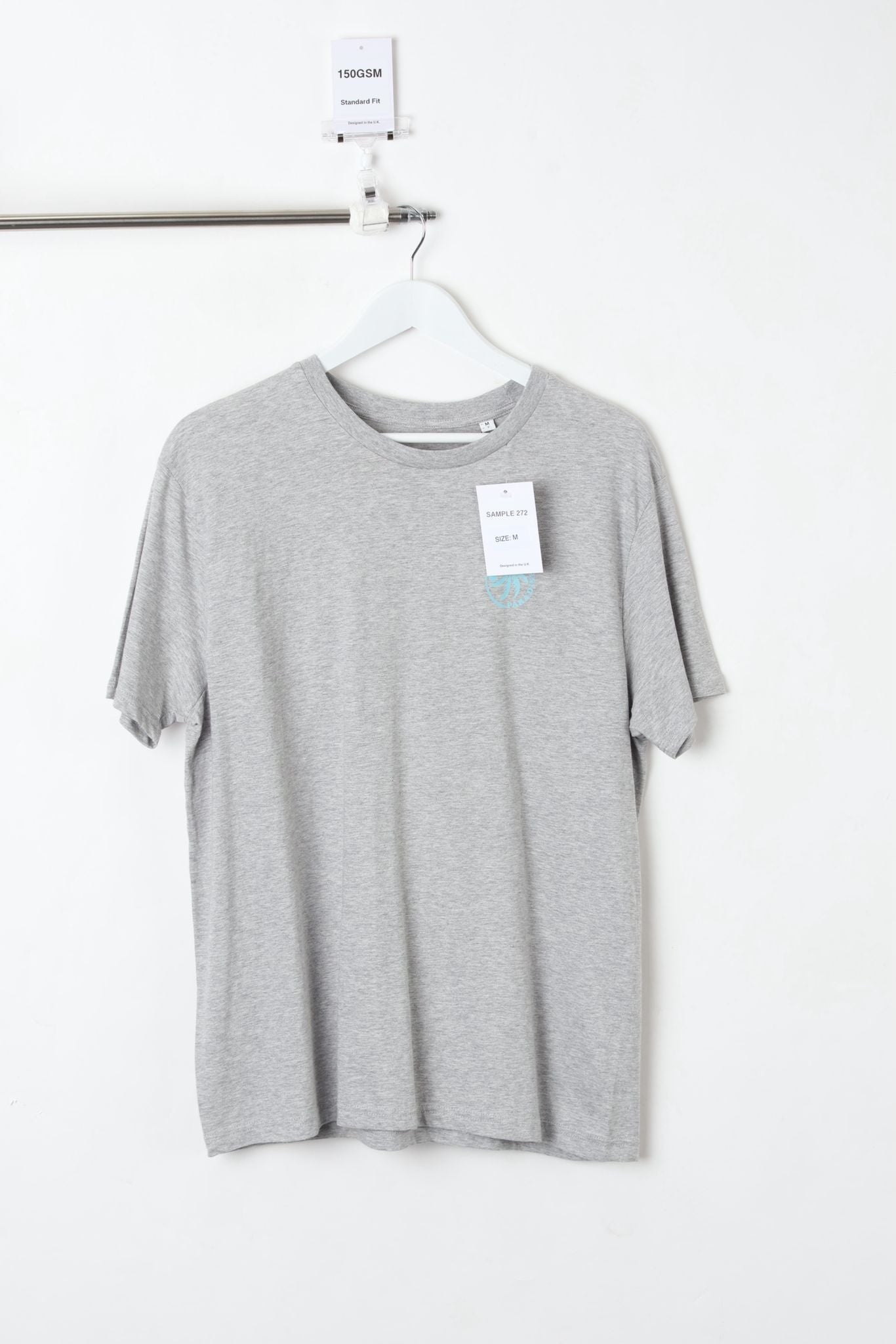 150GSM Standard Fit Plain Grey T-Shirt (Size M) – Sample