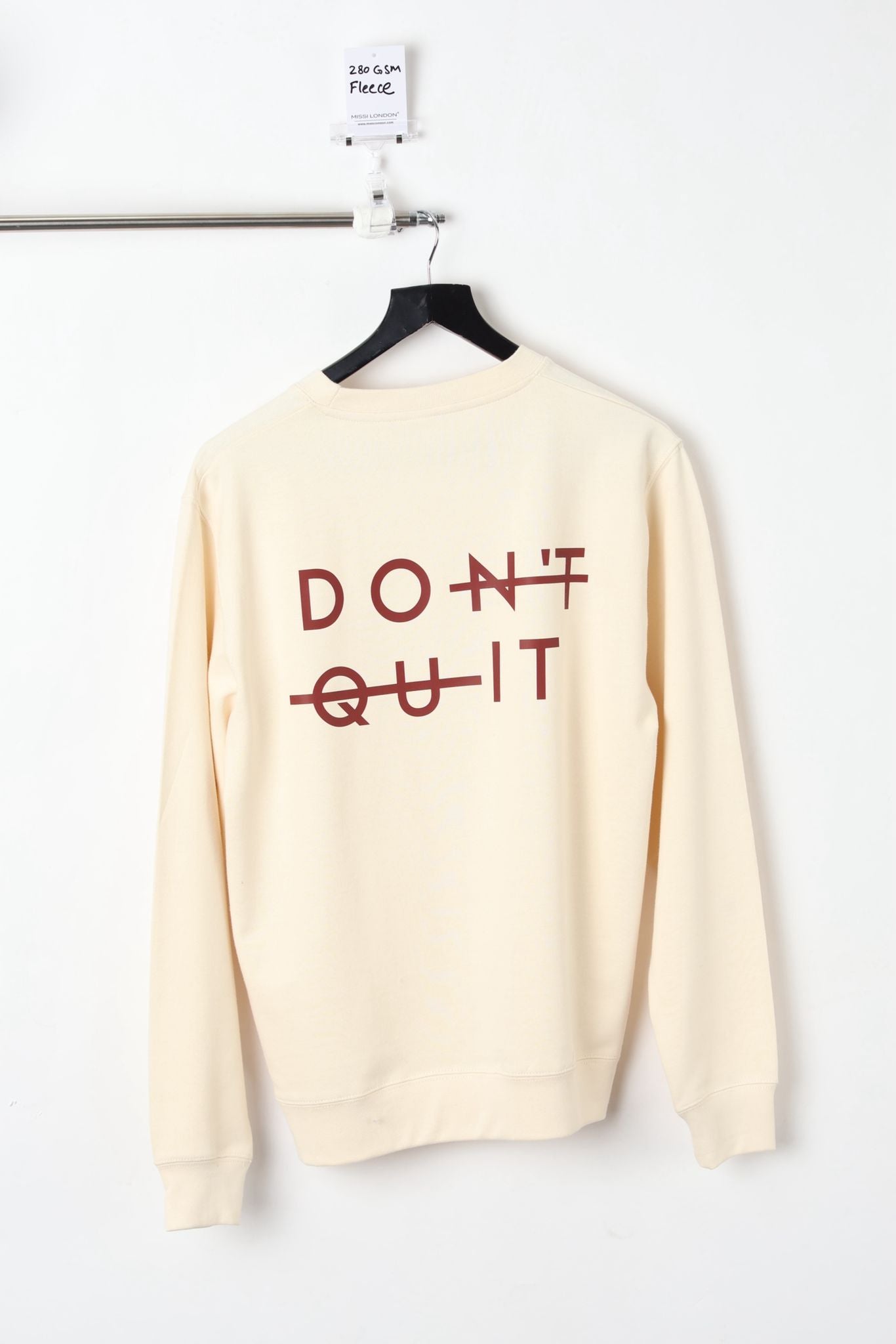 280GSM GRAPHIC PRINTED SWEATSHIRT VANILLA (SIZE M)-SAMPLE