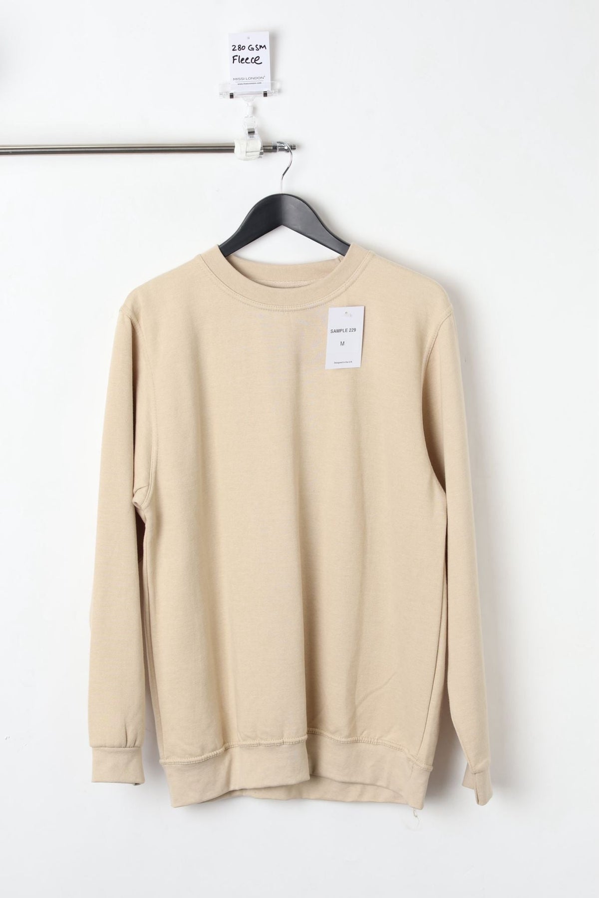 280GSM SAND SWEATSHIRT (SIZE M)-SAMPLE