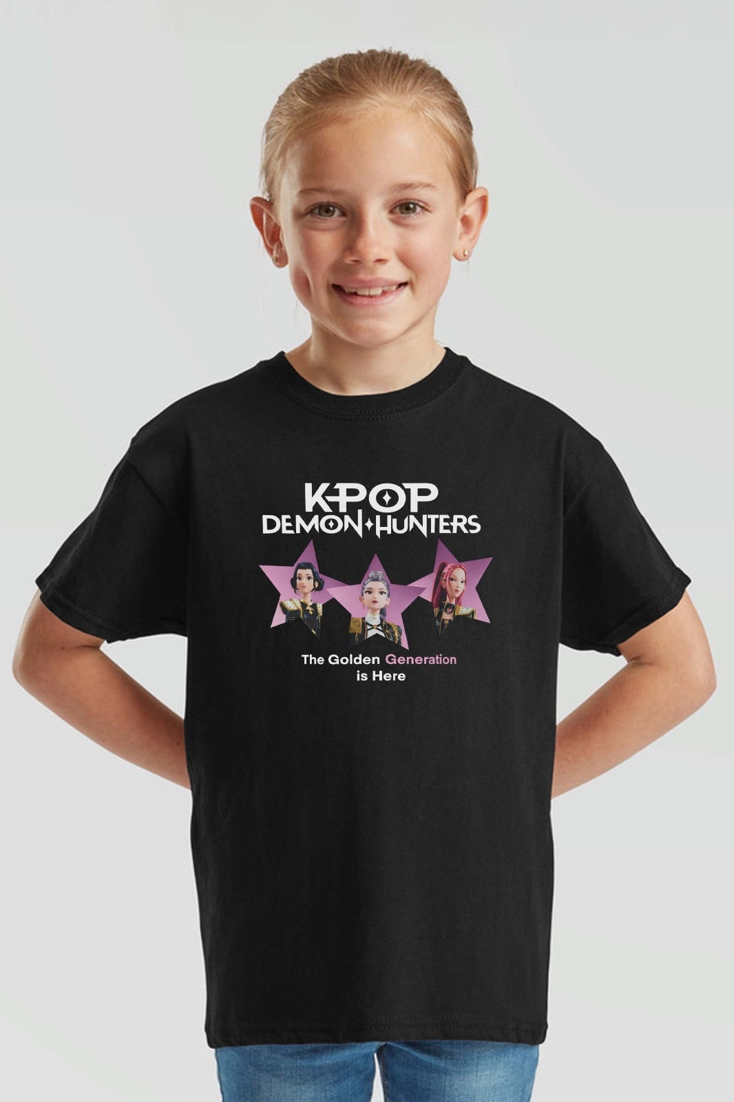 Kids KPop Demon Hunters The Golden Generation Printed T-Shirt