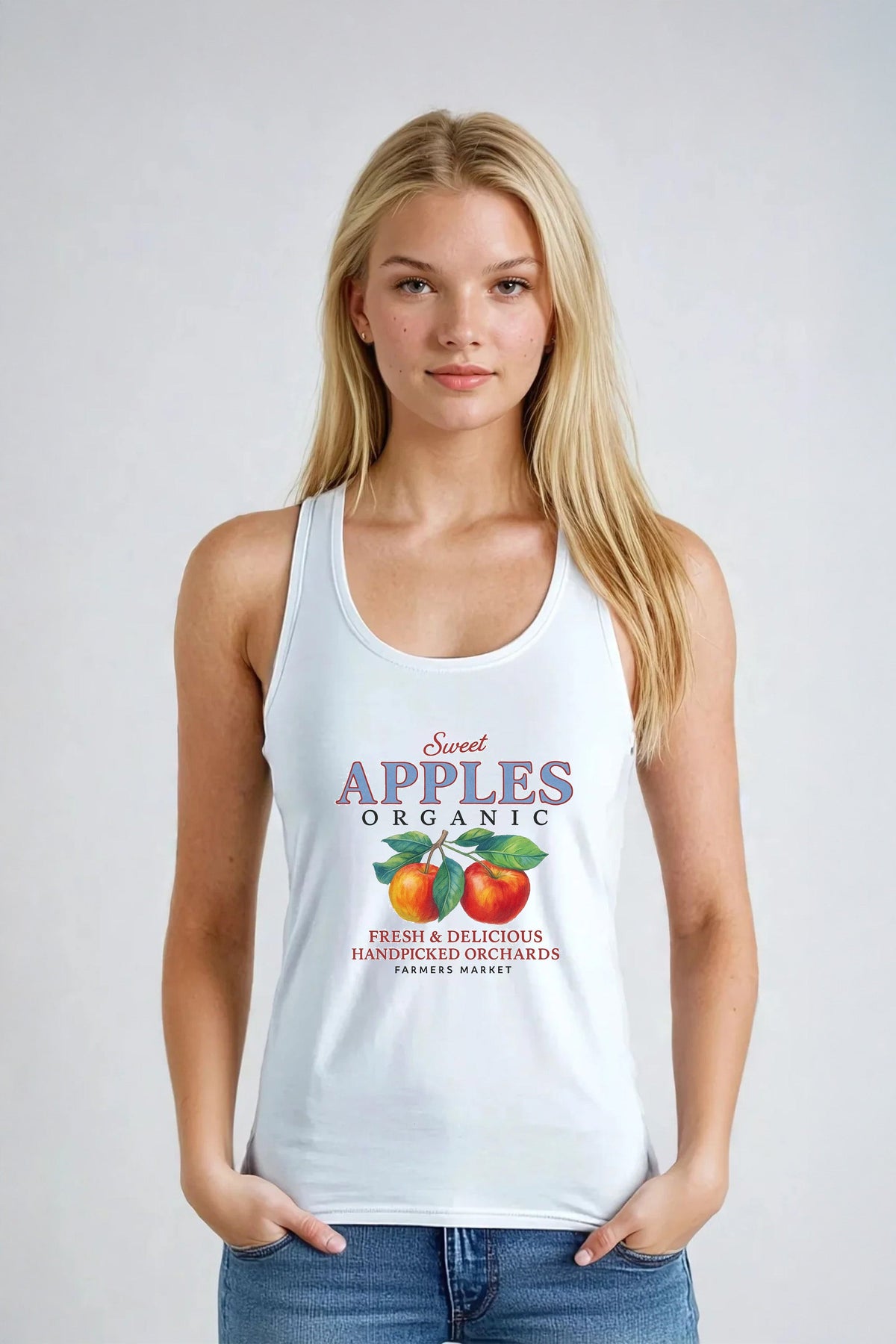Sweet Apple Printed Tank Top