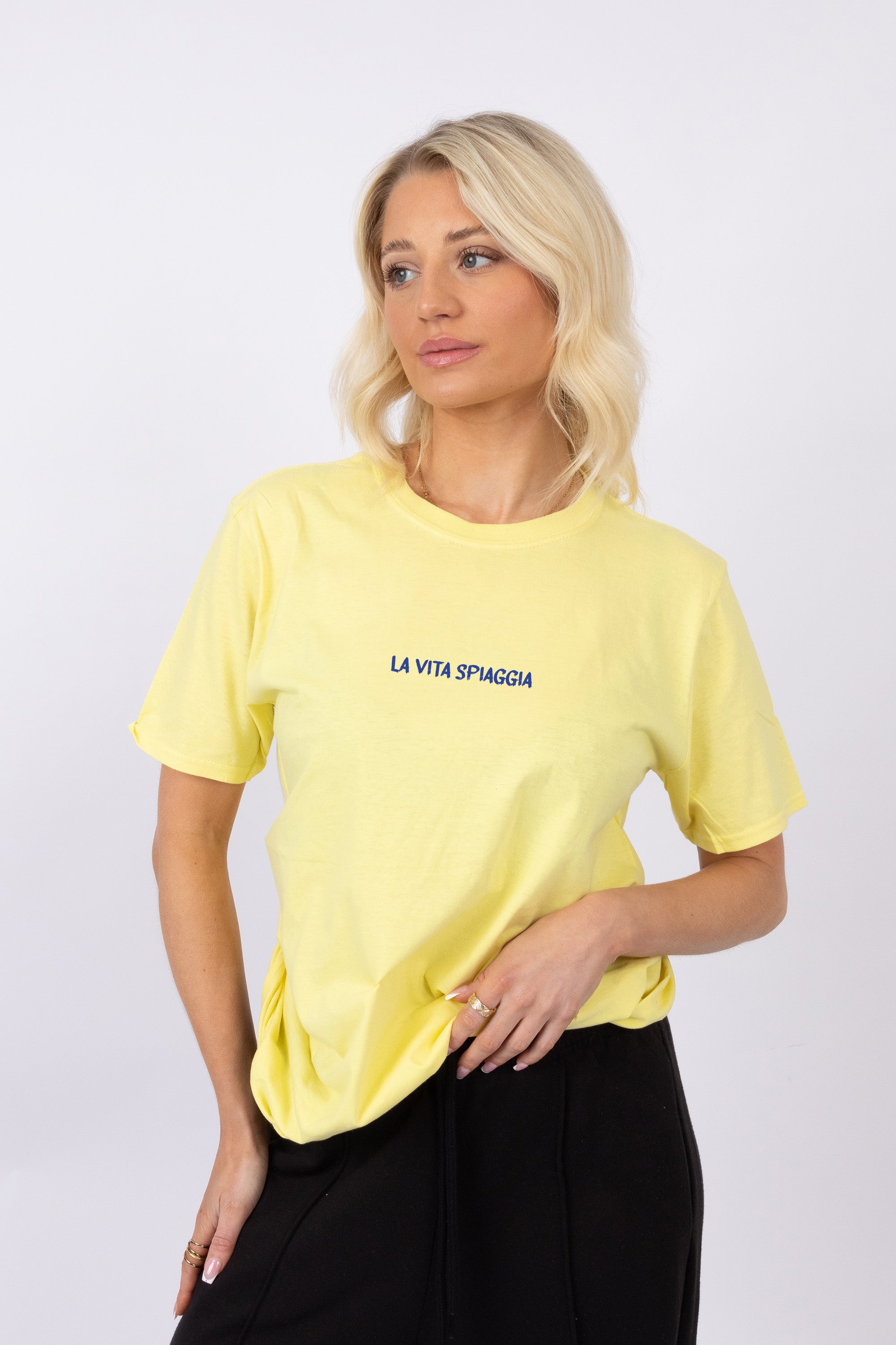 La Vita Spiaggia Printed T-shirt (Custom Pack)