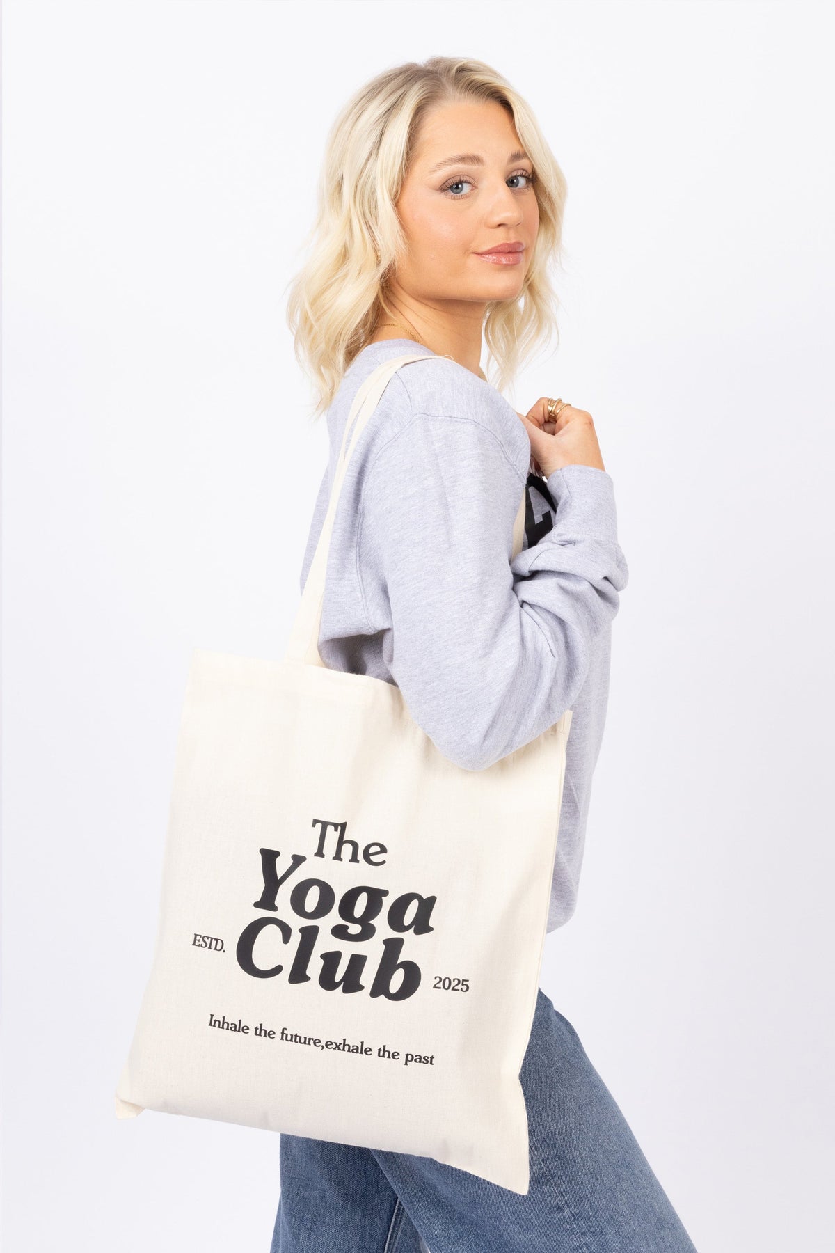 The Yoga Club Printed Lightweight Canvas Bag