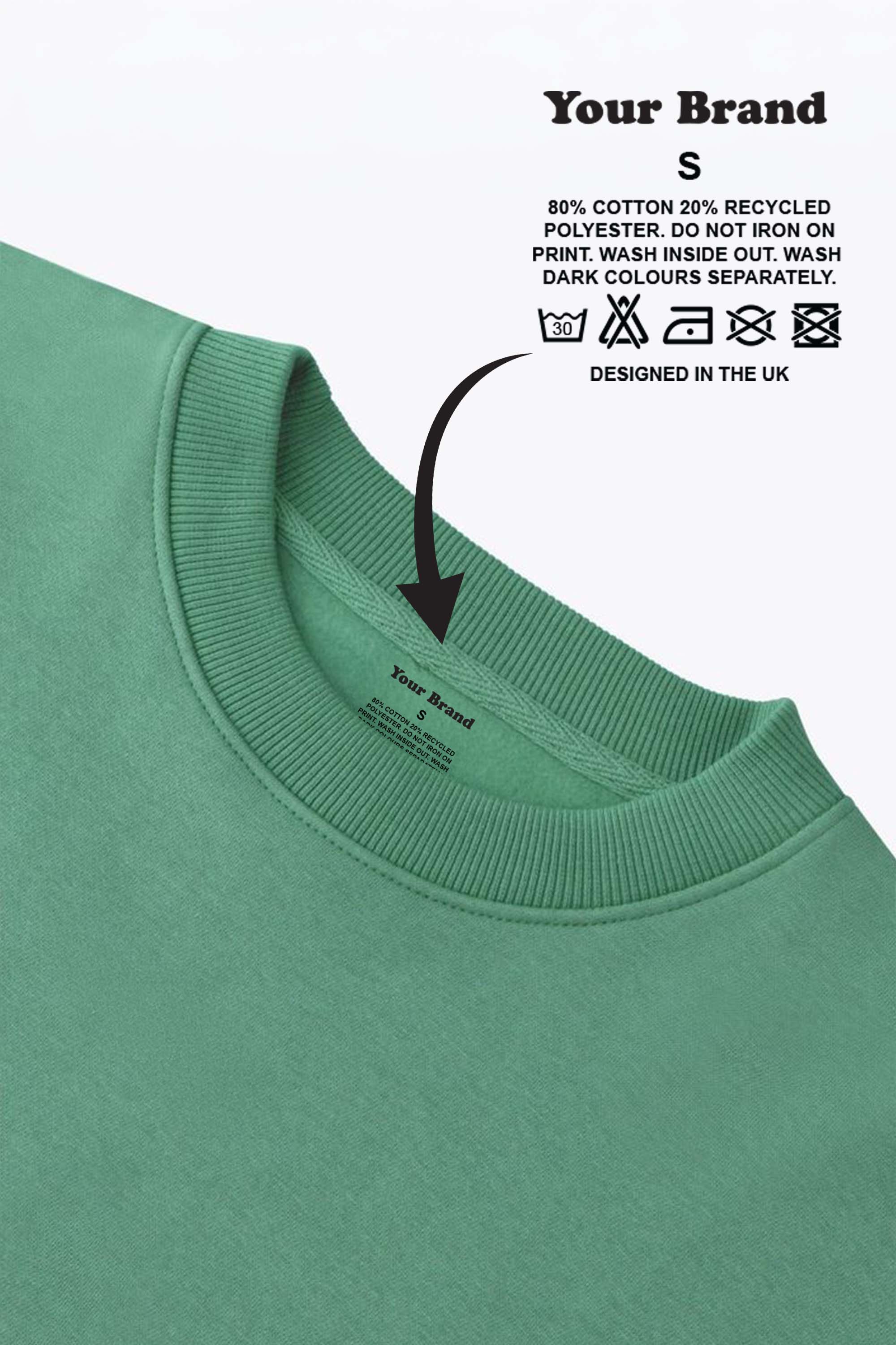 280GSM Unisex Crewneck Custom Printed Sweatshirt