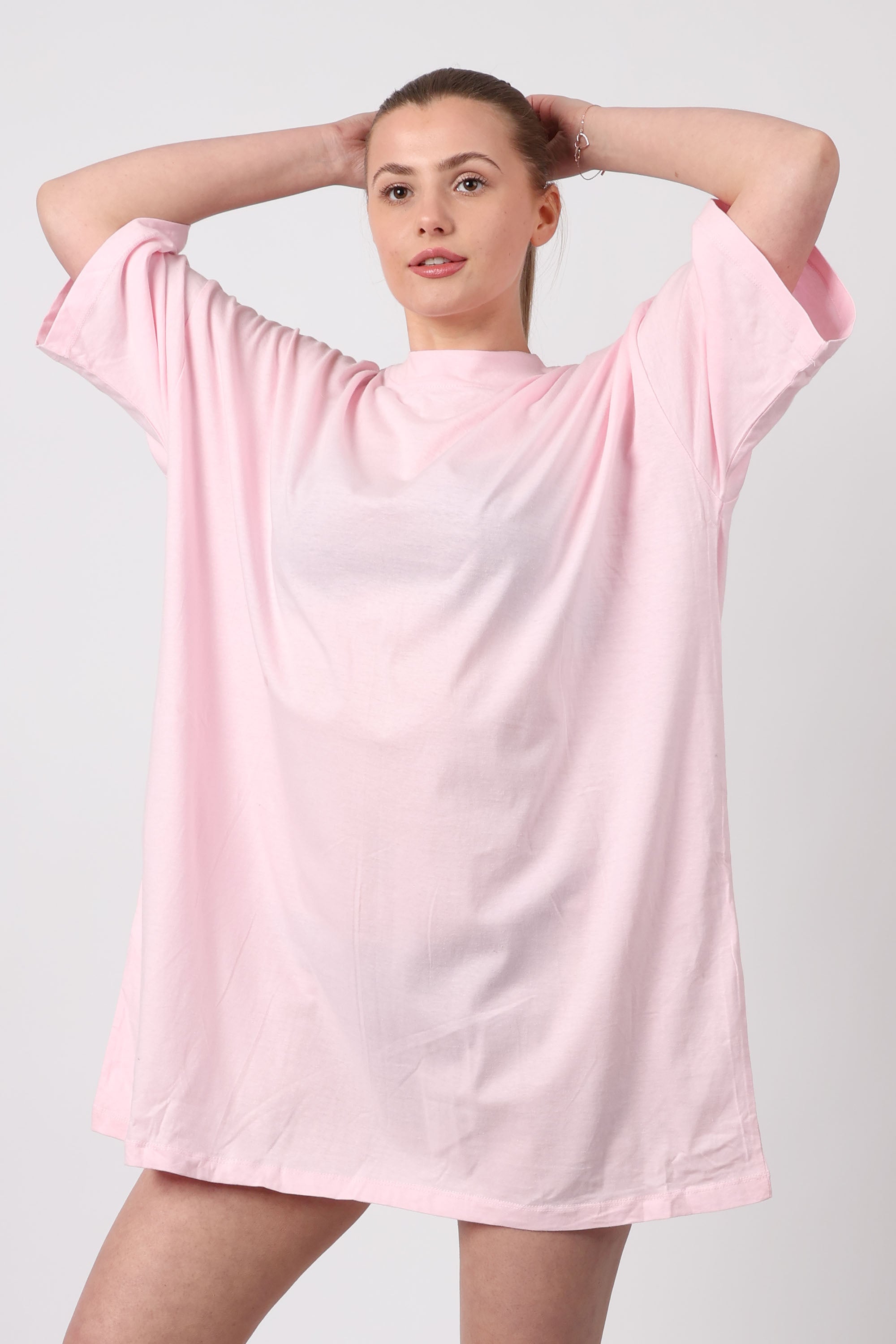 Oversized Stretch Jersey T-Shirt Dress (Pack of 6)