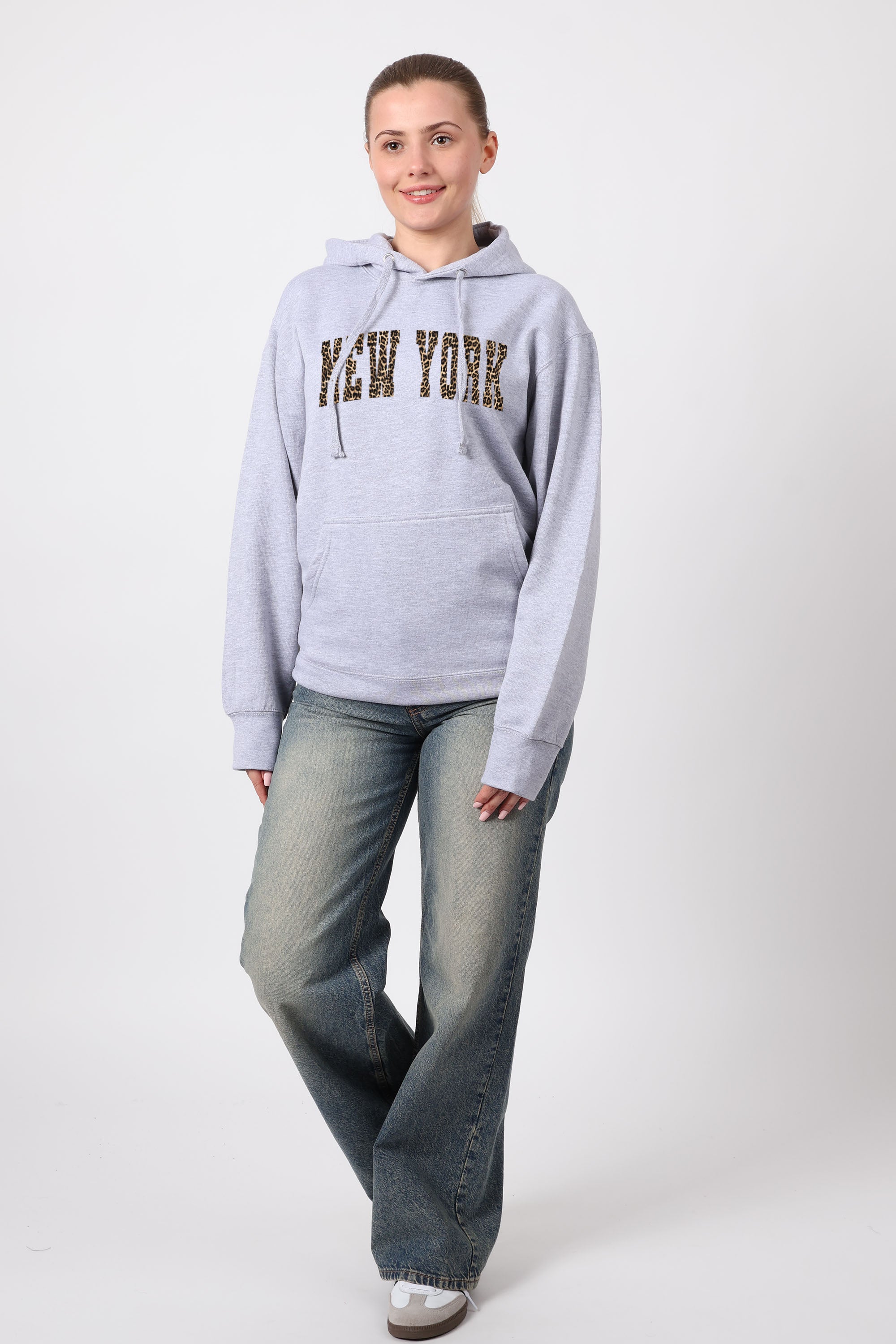 New York Leopard Printed Hoodie (Pack of 4)