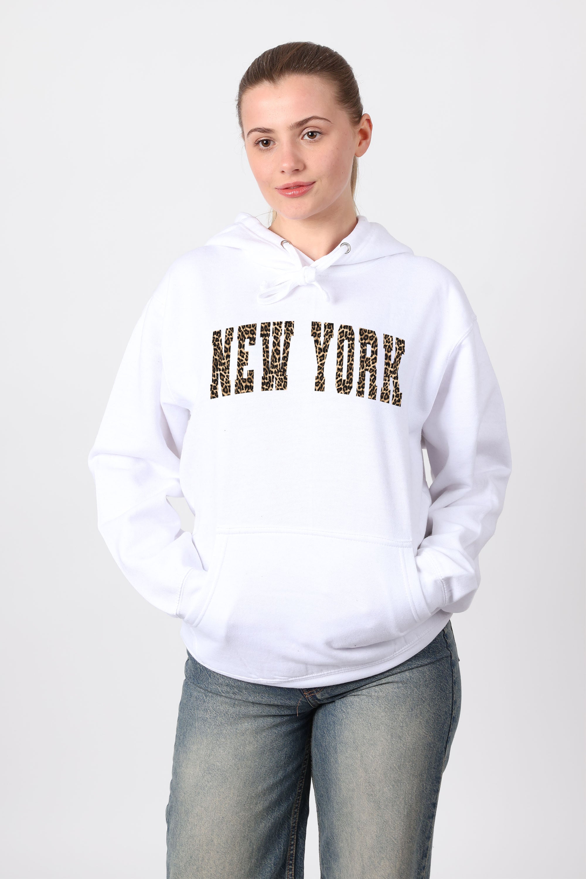 New York Leopard Printed Hoodie (Pack of 4)