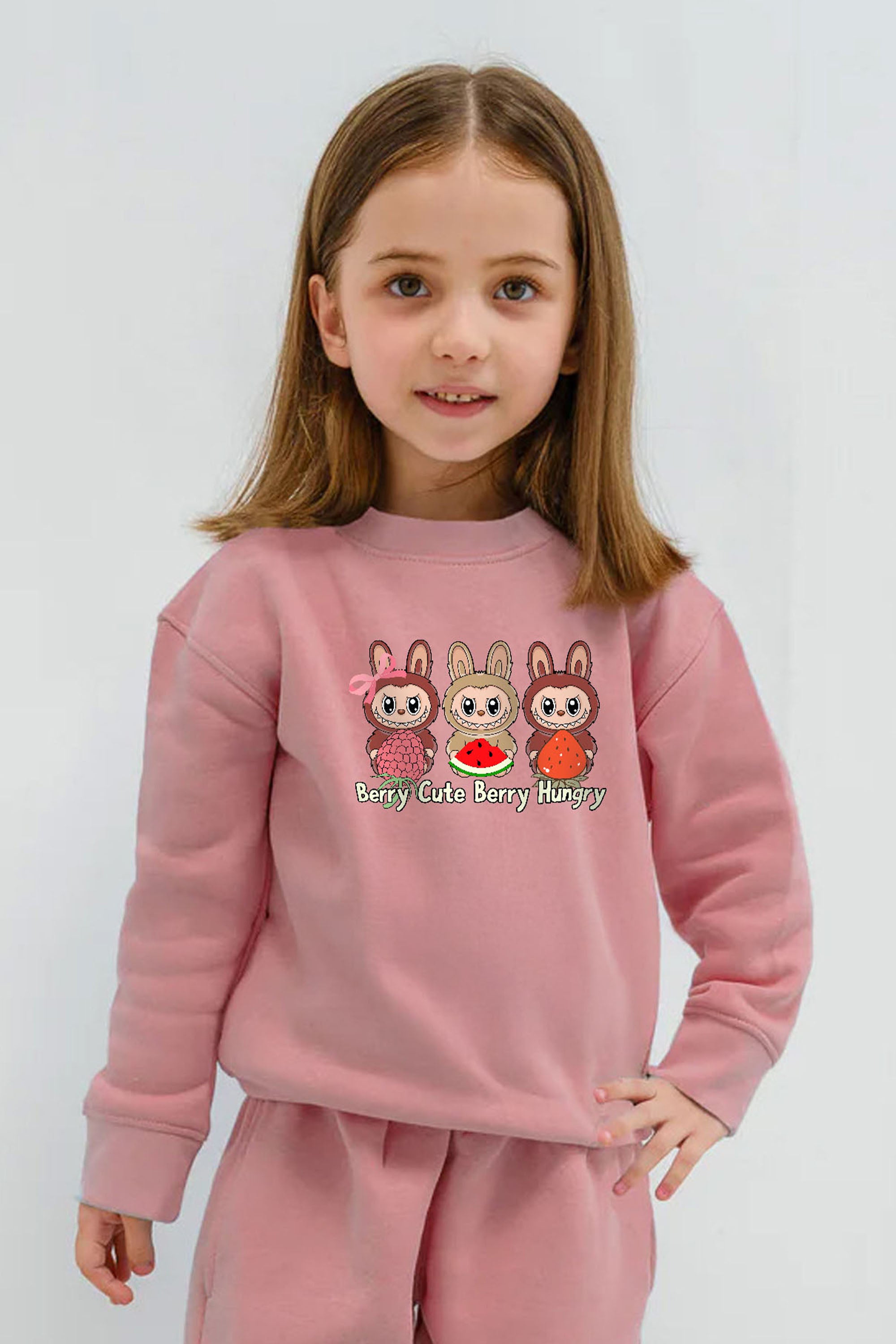 Kids Premium Berry Cute Labubu Printed Sweatshirt (Pack of 5)