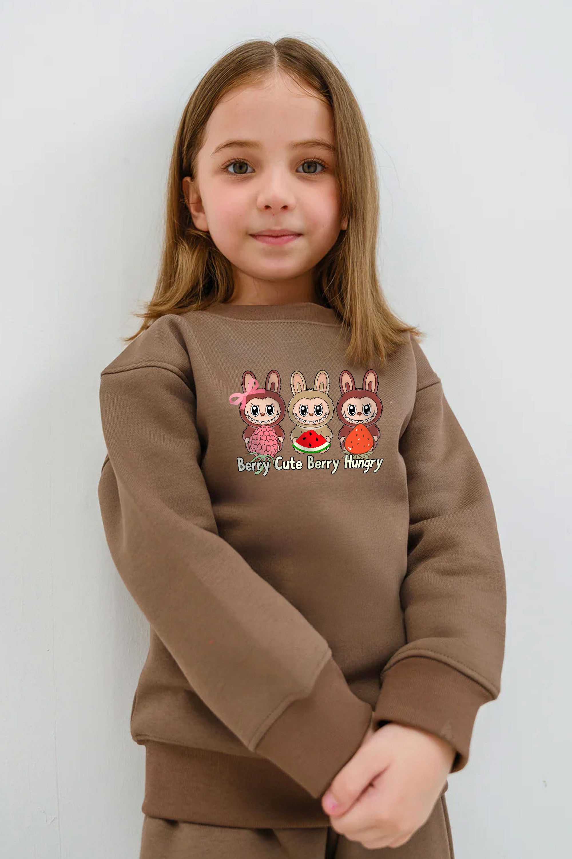 Kids Premium Berry Cute Labubu Printed Sweatshirt (Pack of 5)