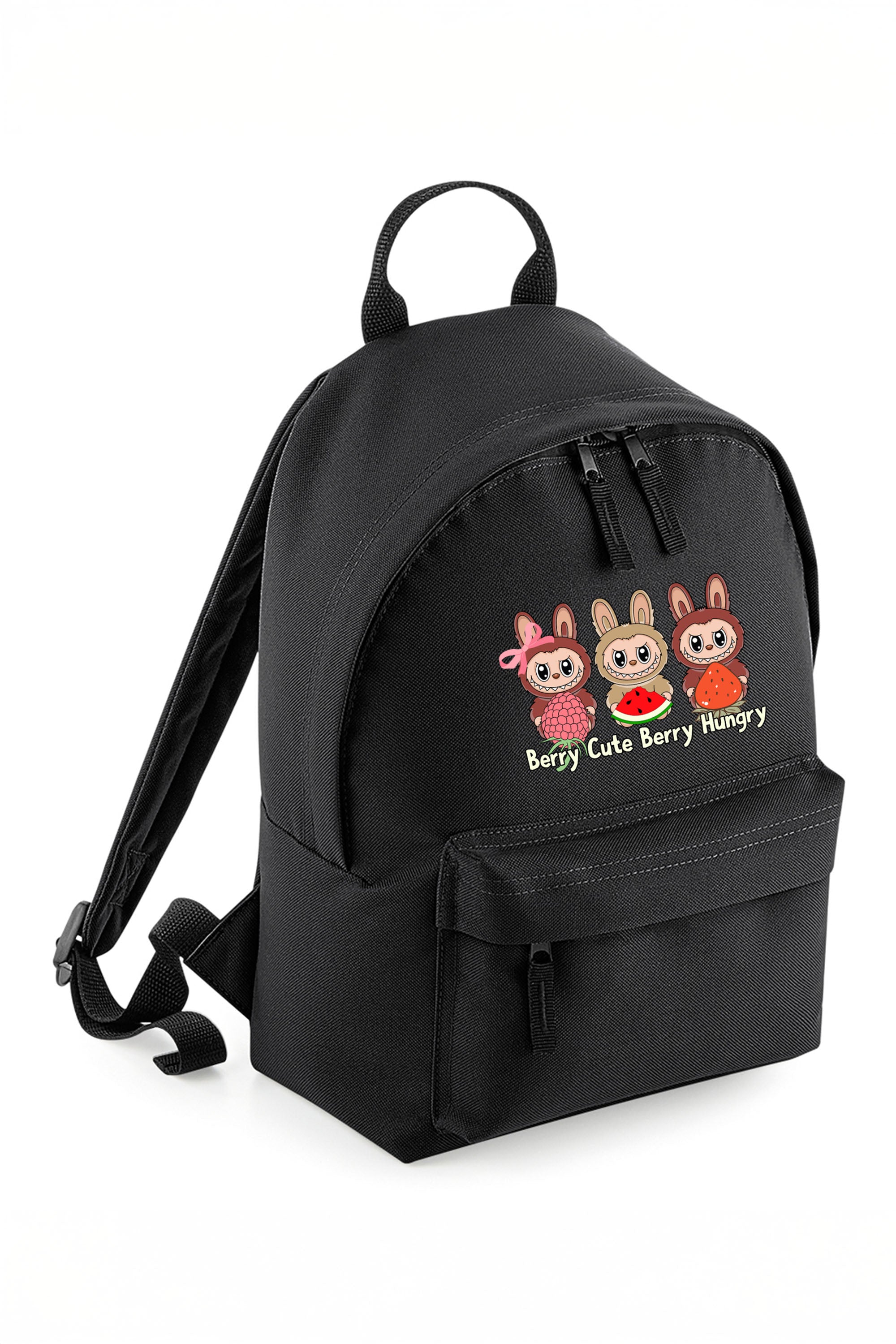 Berry Cute Labubu Printed Mini Backpack