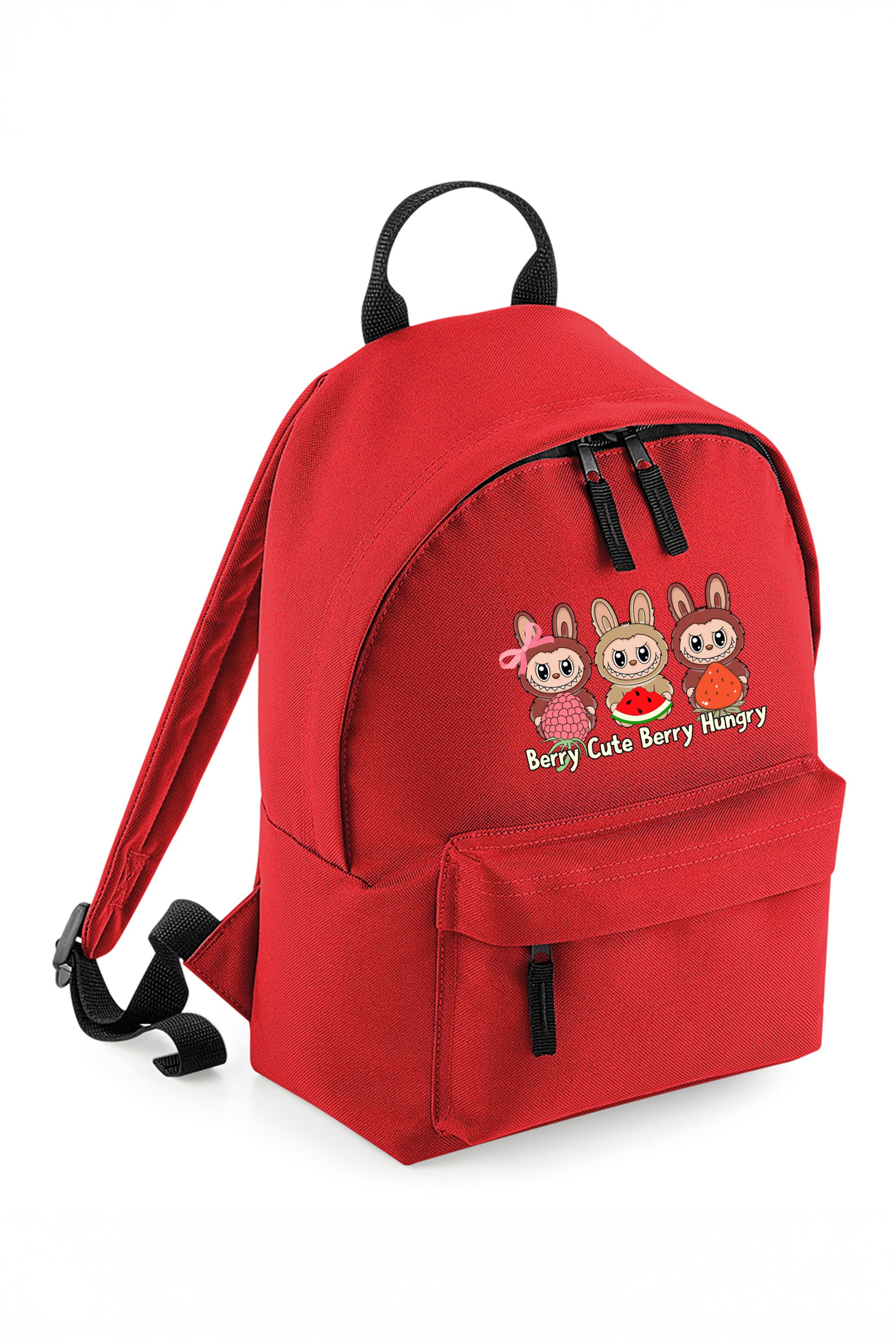 Berry Cute Labubu Printed Mini Backpack
