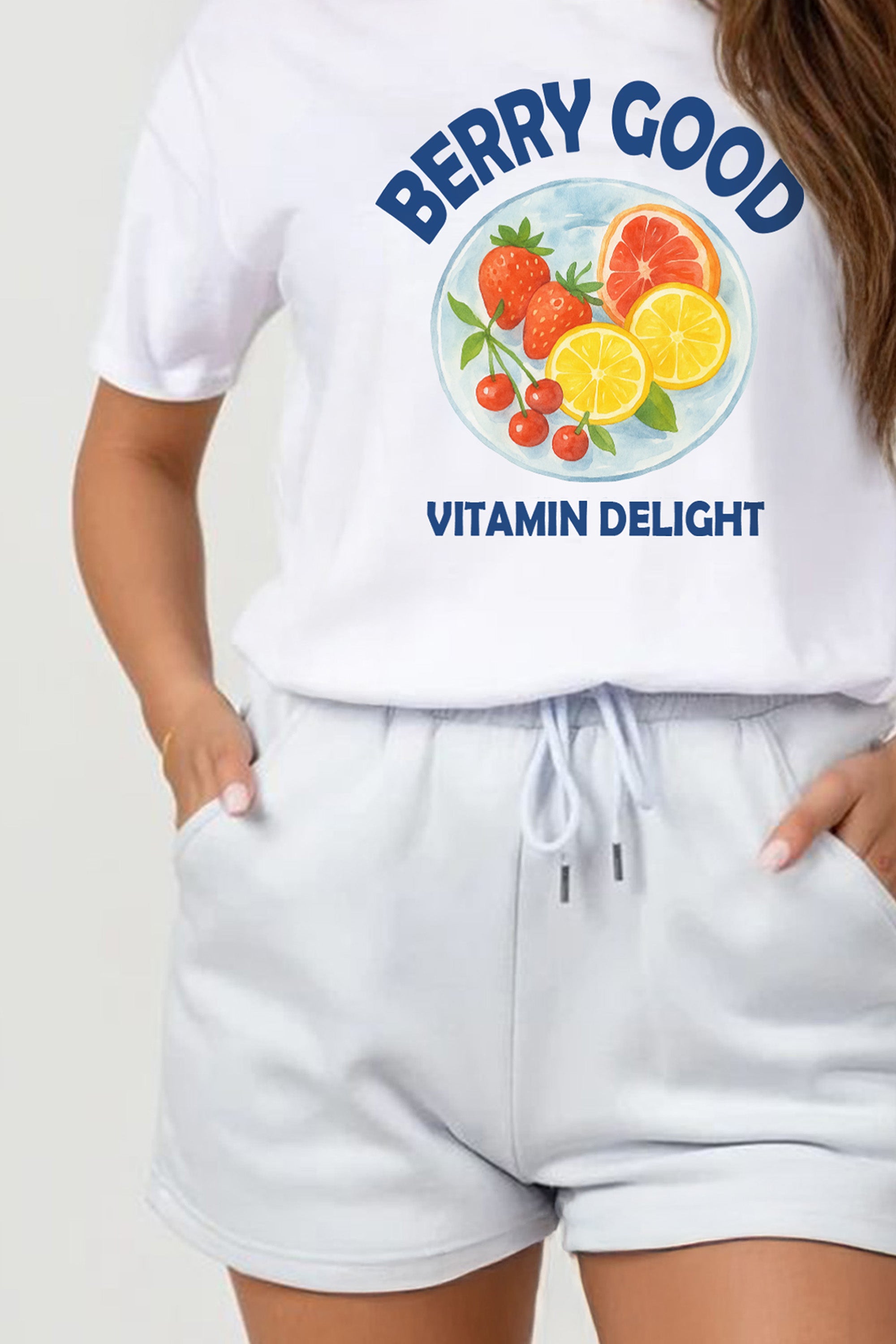 Regular Fit T-Shirt & Short Set In Berry Good Print (Pack of 4 Sets)