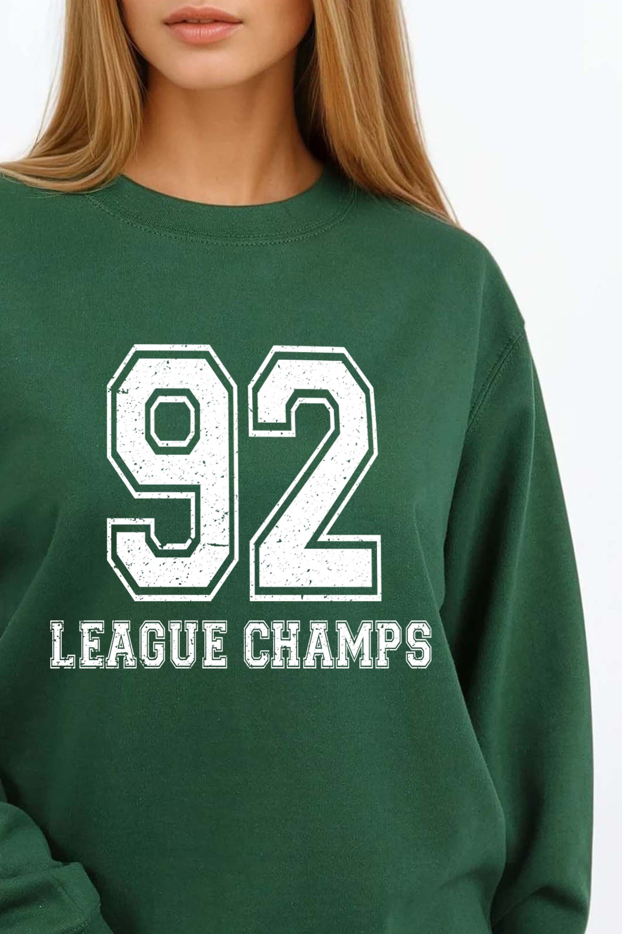 92 League Champs Printed Sweatshirt