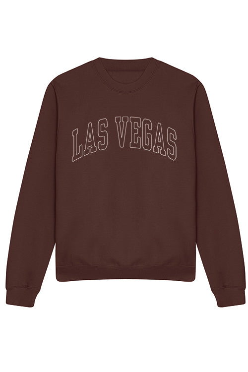 LAS VEGAS SWEATSHIRT IN CHOCOLATE (Custom Pack)