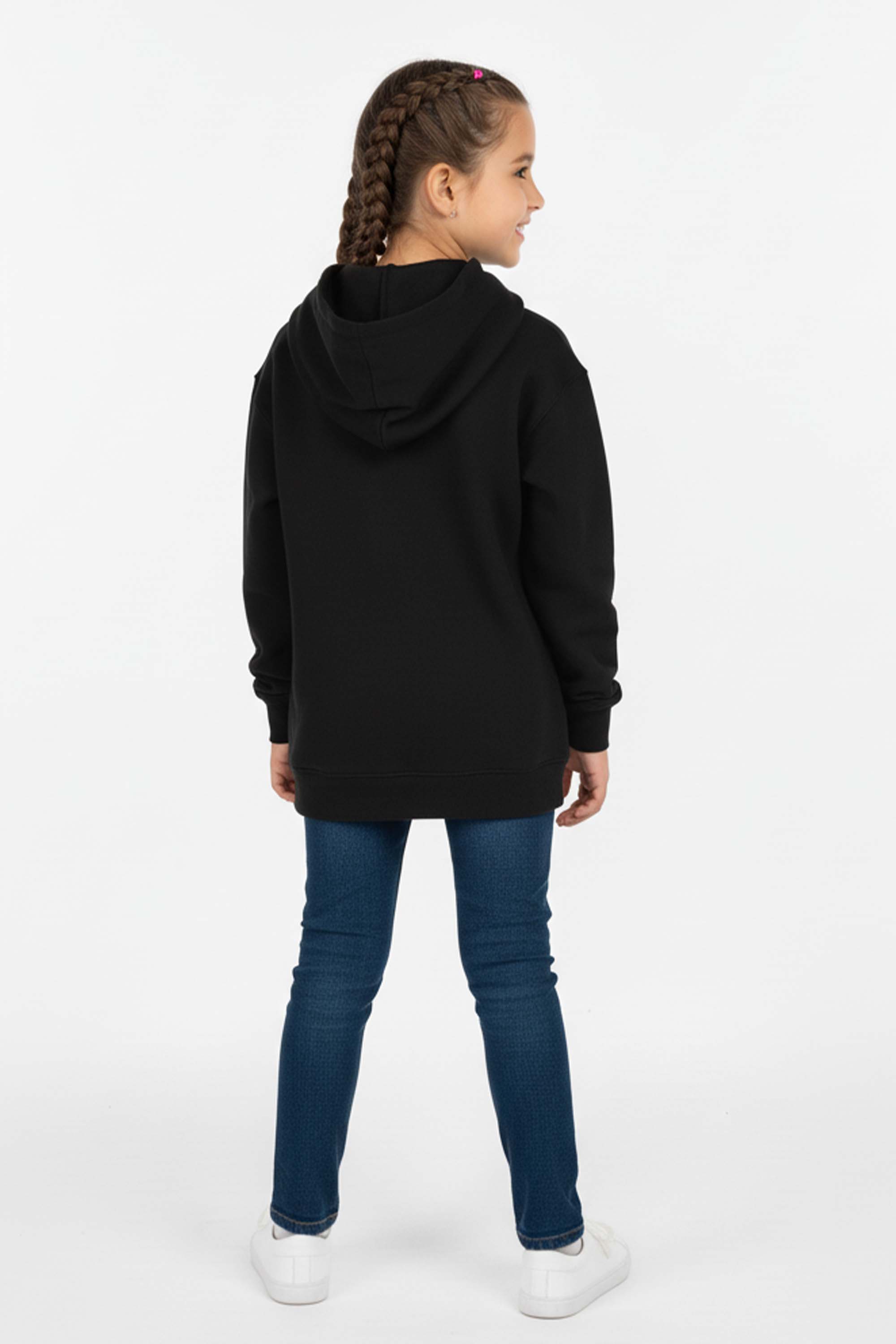 Kids Purple Labubu Printed Hoodie