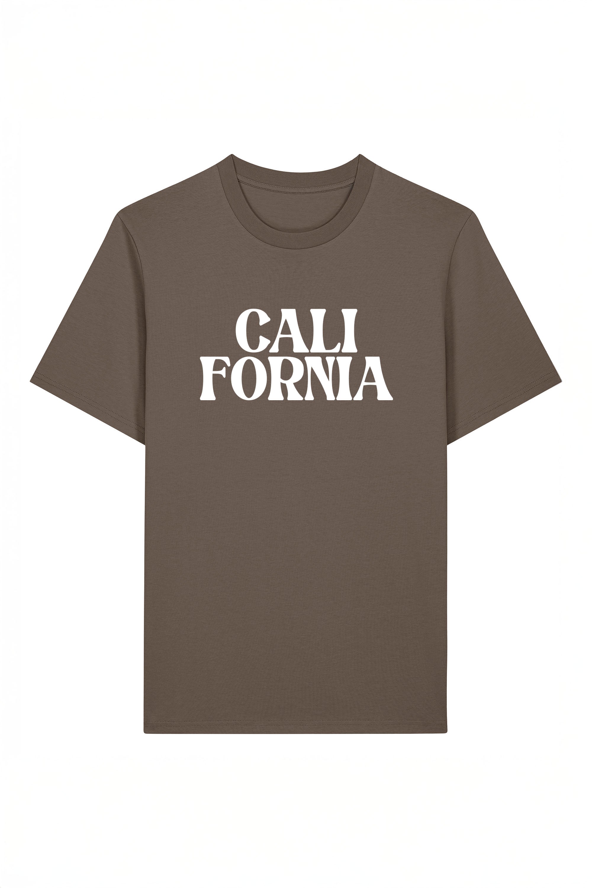 180 GSM Unisex Organic California Printed T-Shirt