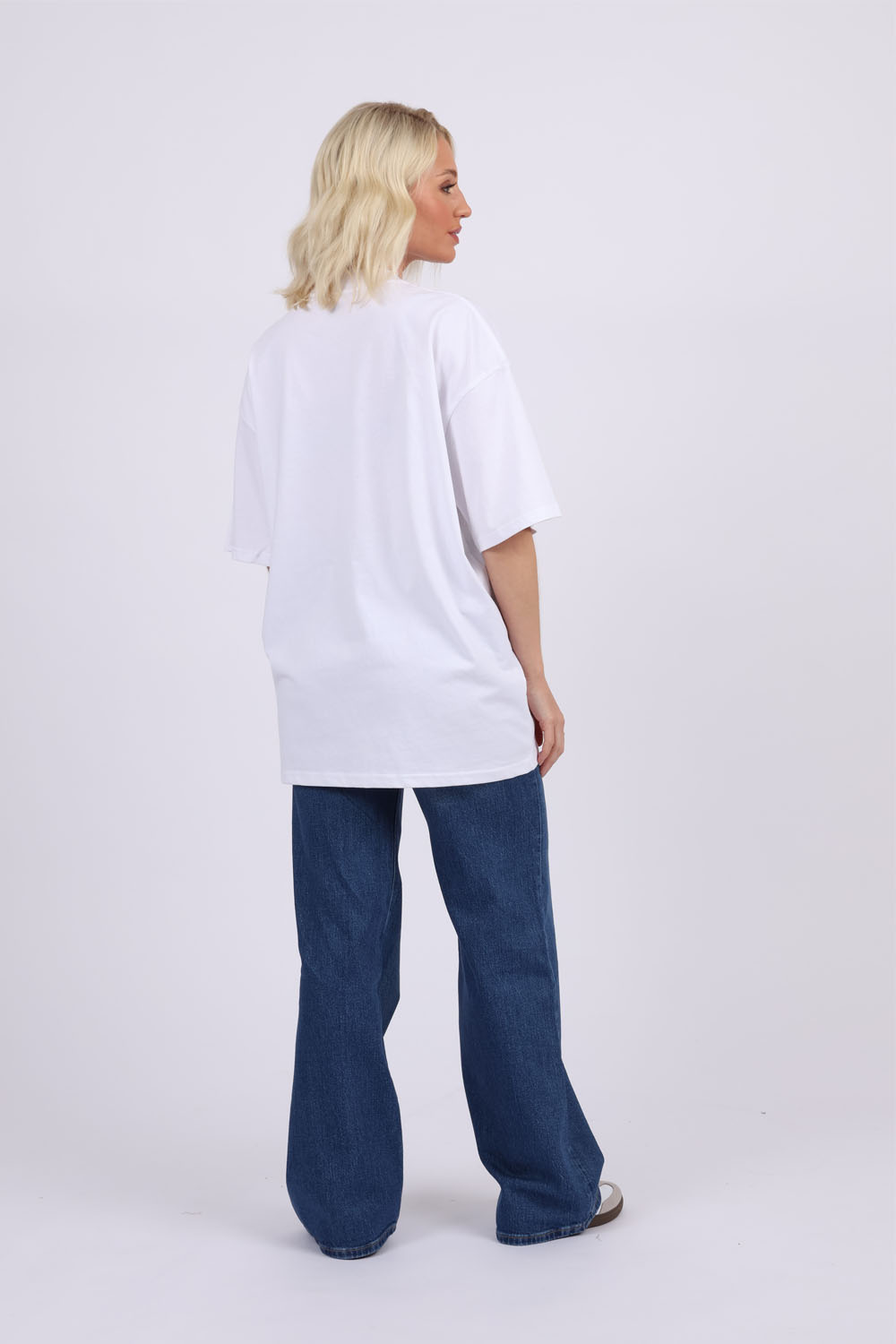 220GSM Oversize T-Shirt In Cindy Crawford Print