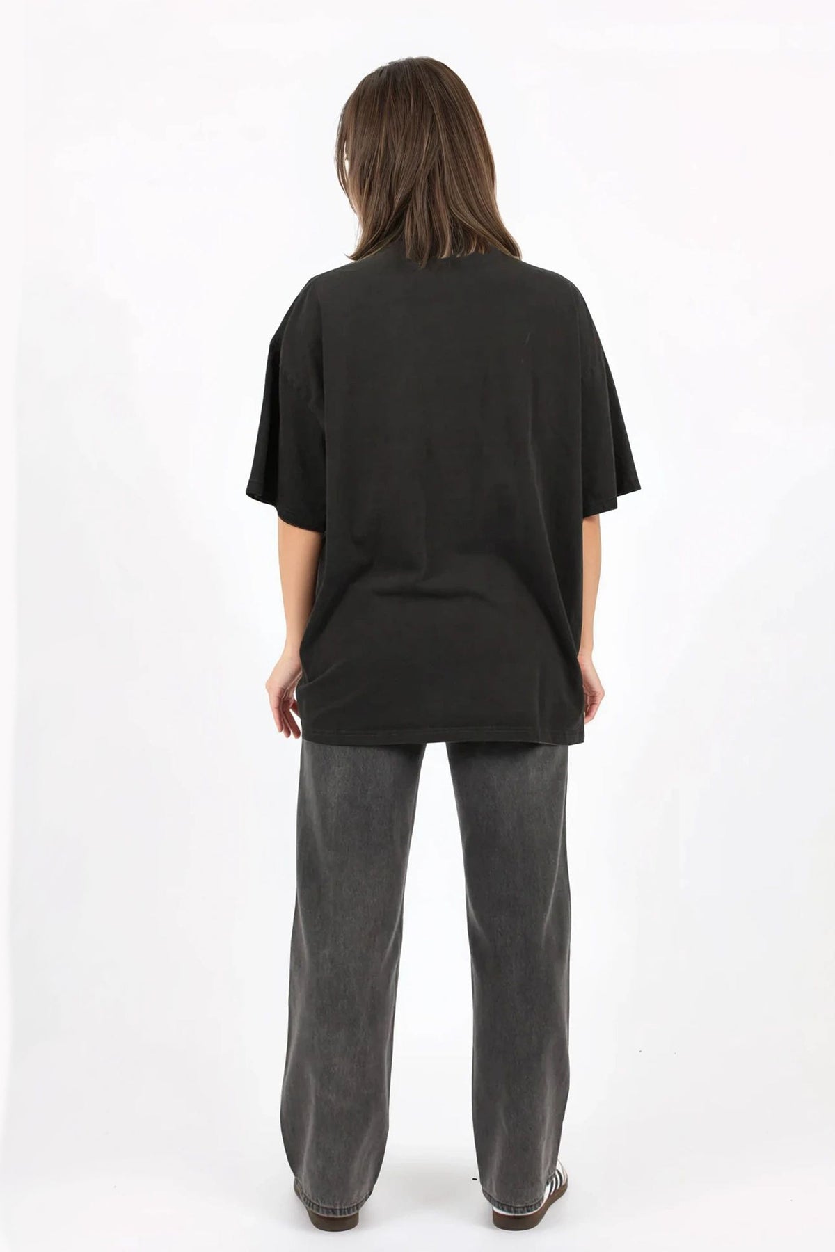 150GSM Oversized Washed T-Shirt in Covent Garden Floral Print
