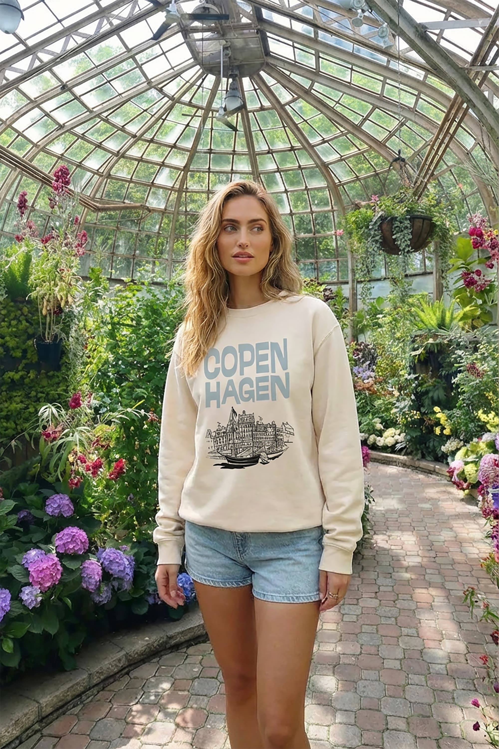 Copenhagen Denmark Graphic Printed Sweatshirt