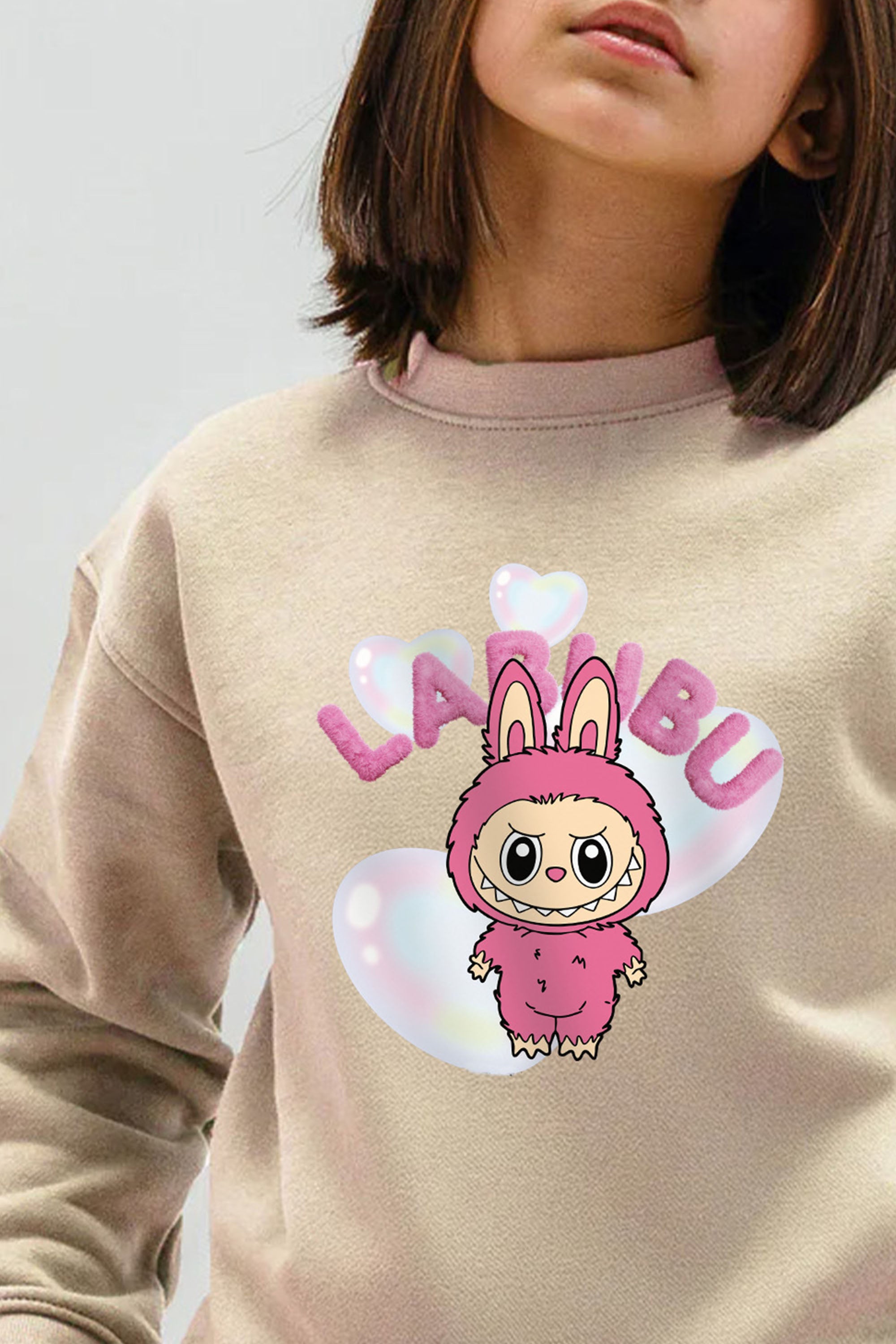 Kids Premium Cute Labubu Printed Sweatshirt (Pack of 5)