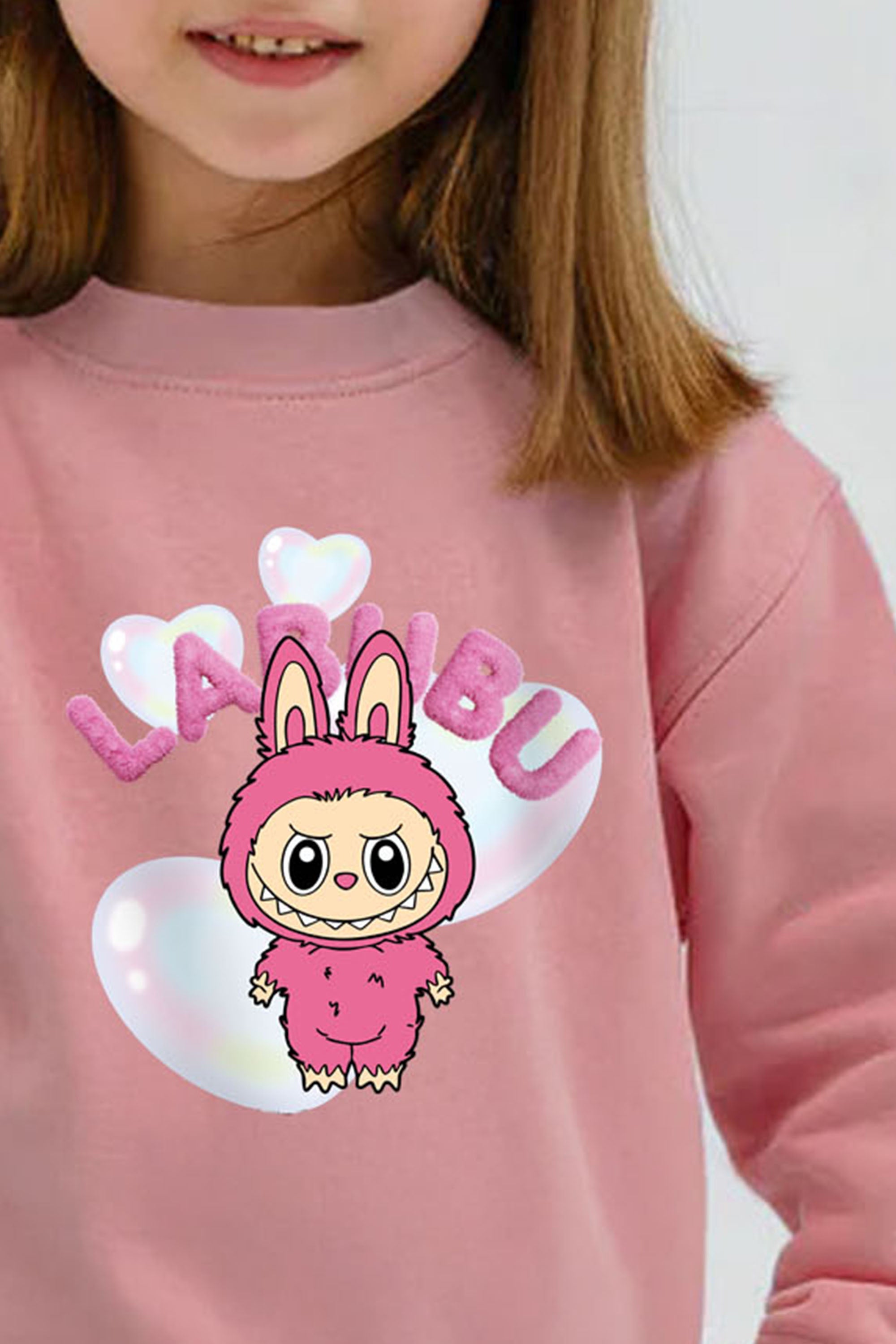 Kids Premium Cute Labubu Printed Sweatshirt (Pack of 5)