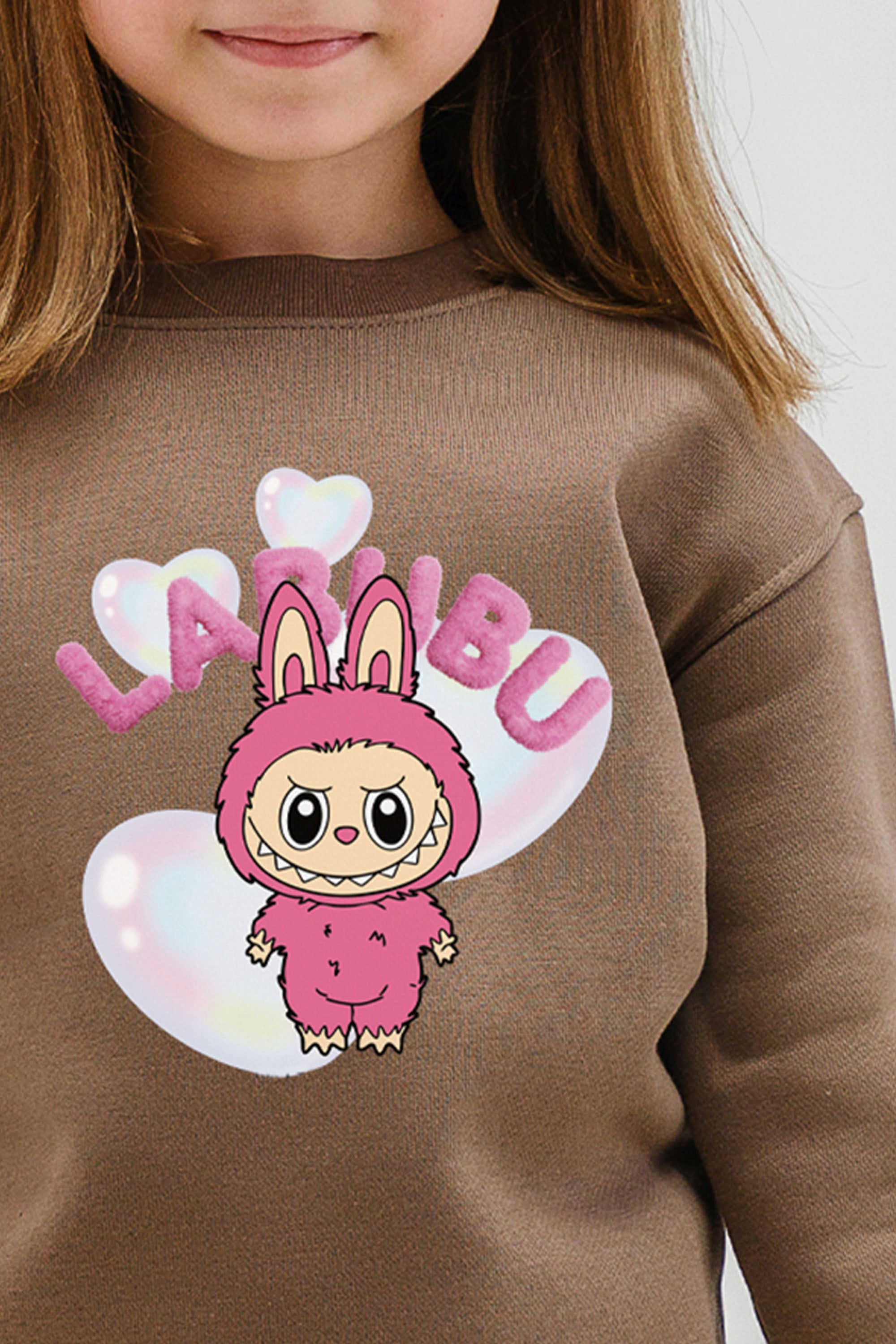 Kids Premium Cute Labubu Printed Sweatshirt (Pack of 5)