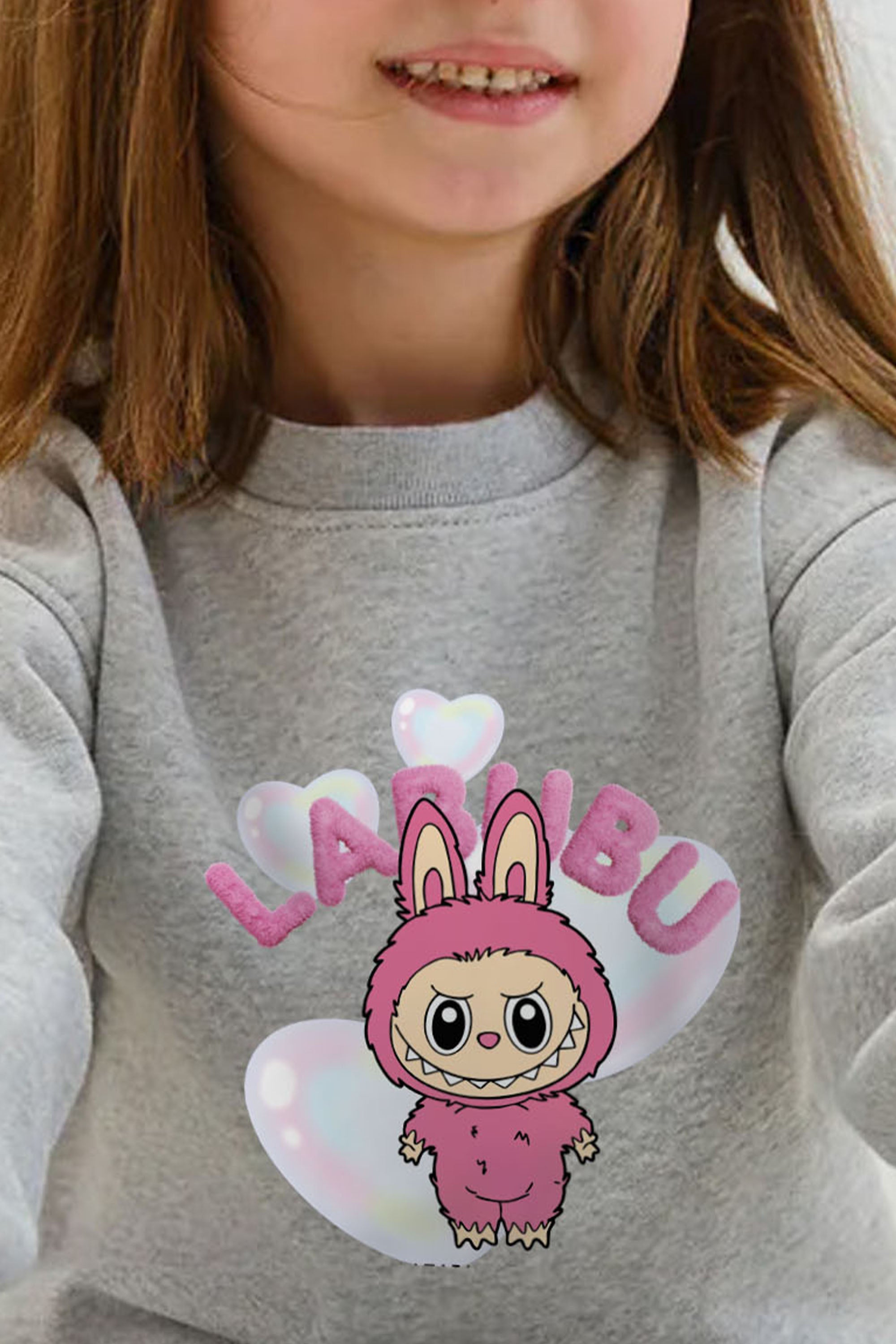 Kids Premium Cute Labubu Printed Sweatshirt (Pack of 5)