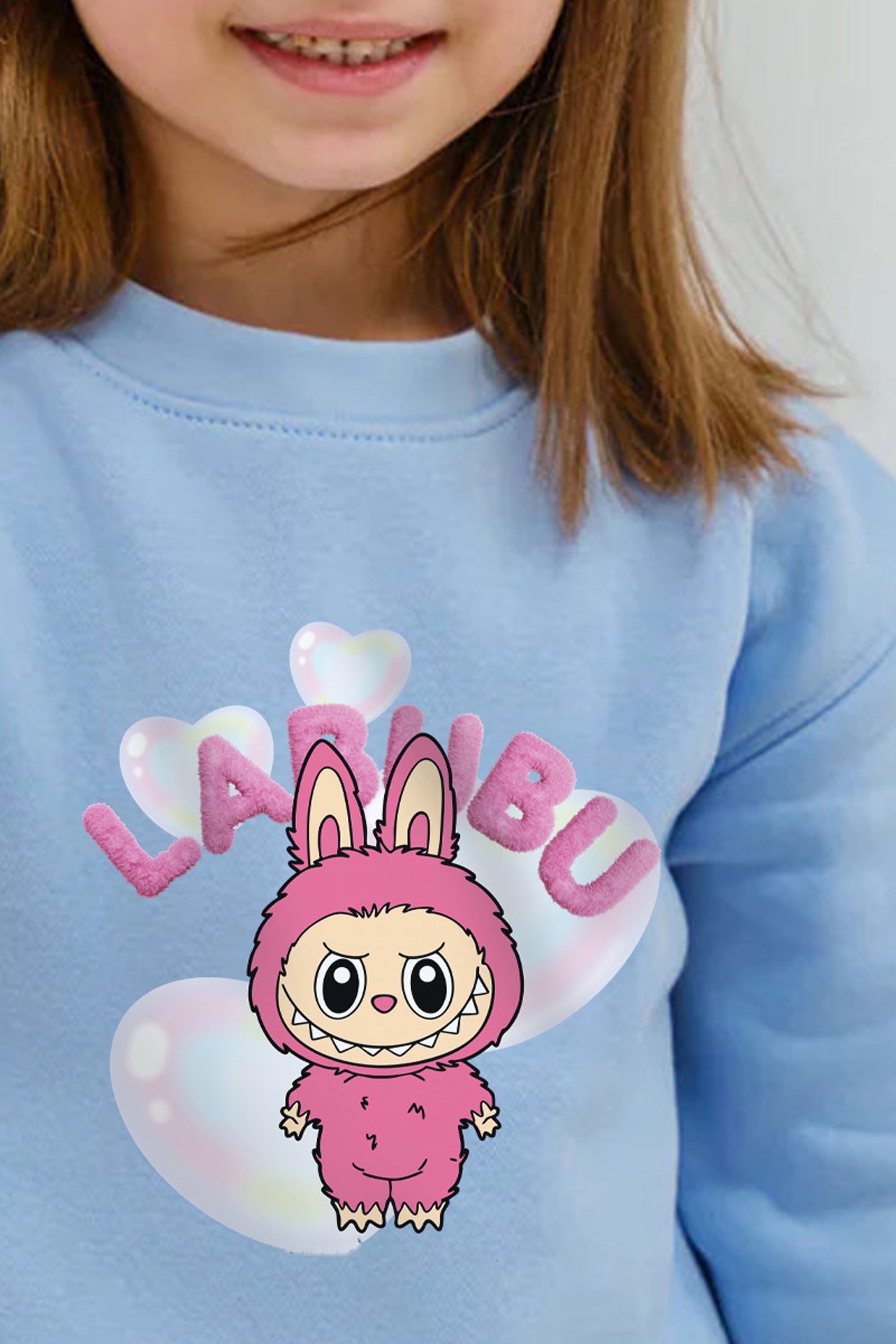 Kids Premium Cute Labubu Printed Sweatshirt (Pack of 5)