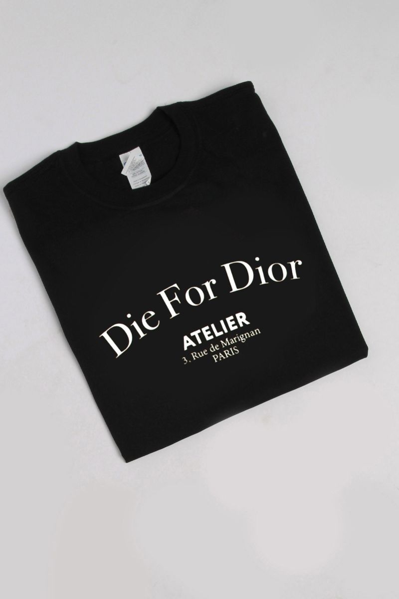 Die For Dior Slogan Oversized T-Shirt (Pack of 6)