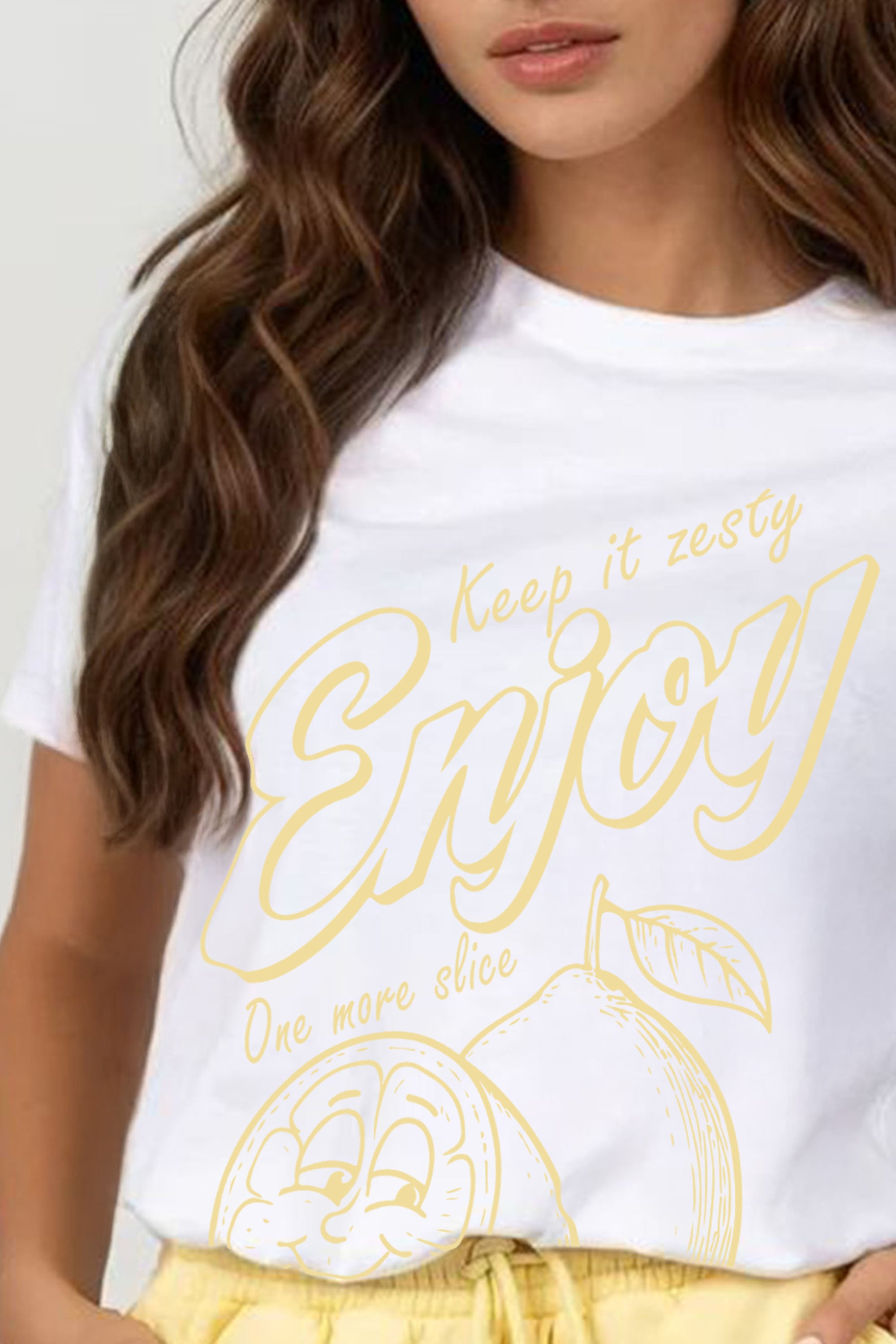 Regular Fit T-Shirt & Short Set In Enjoy Zesty Lemon Print (Pack of 4 Sets)