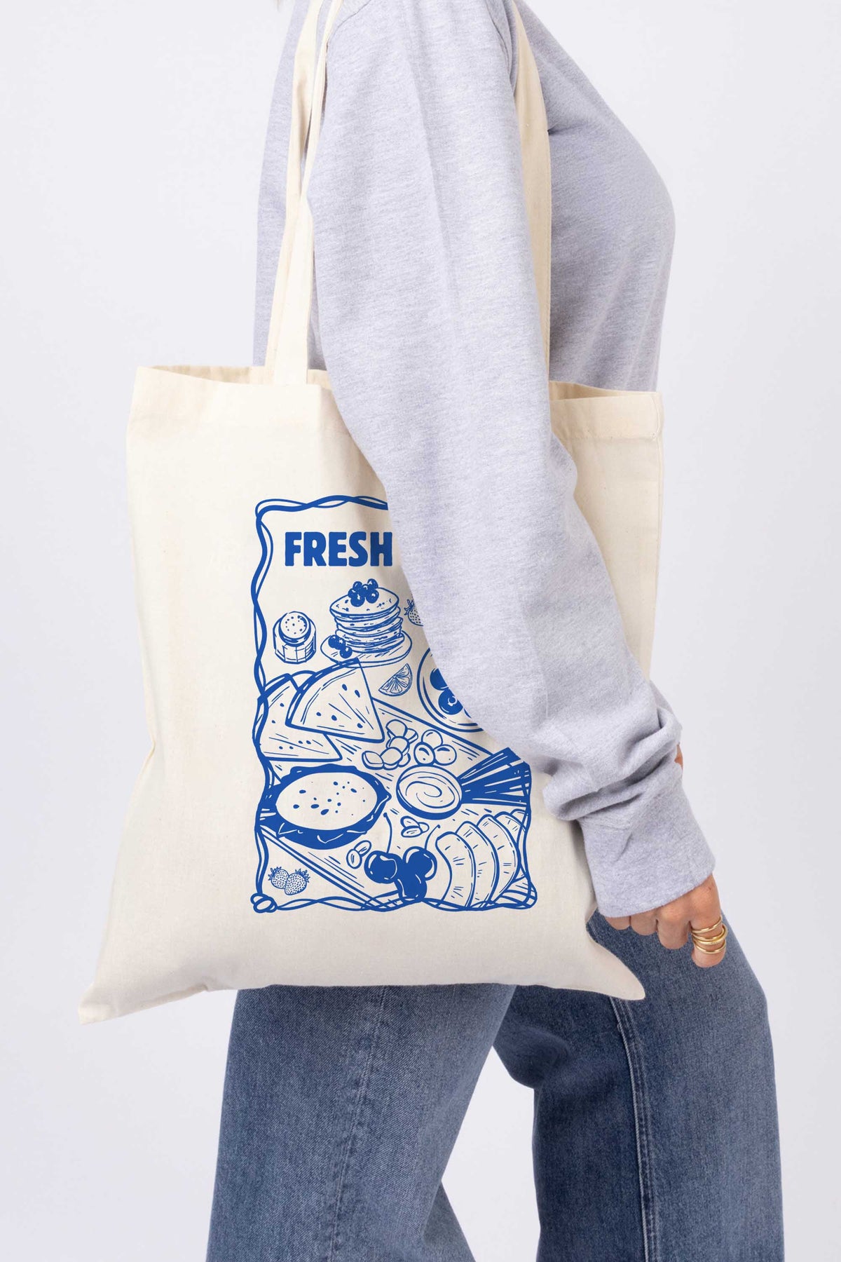 Fresh Picks Picnic Printed Tote bag