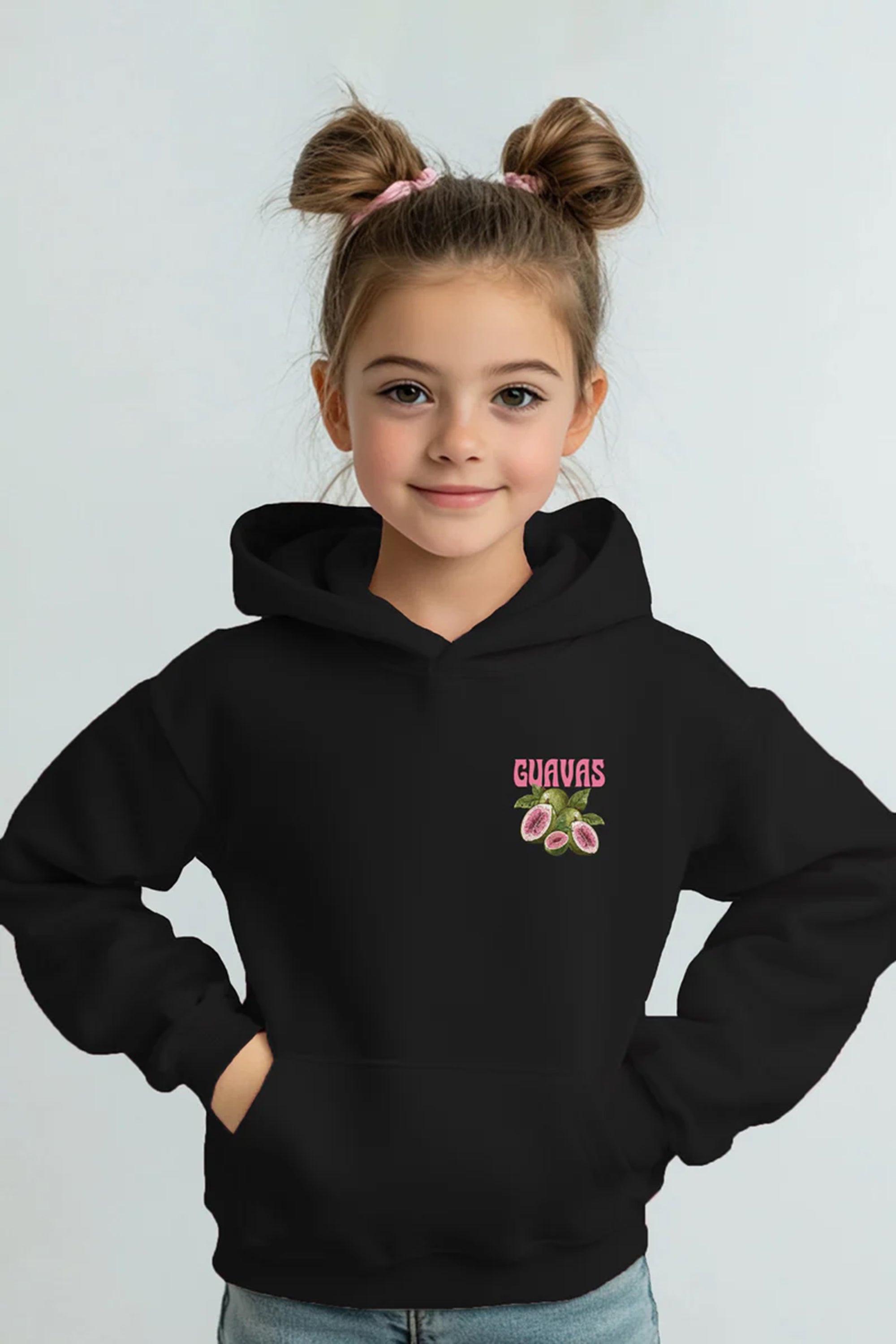 Kids Premium Farm Fresh Guavas Printed Hoodie (Pack of 5)