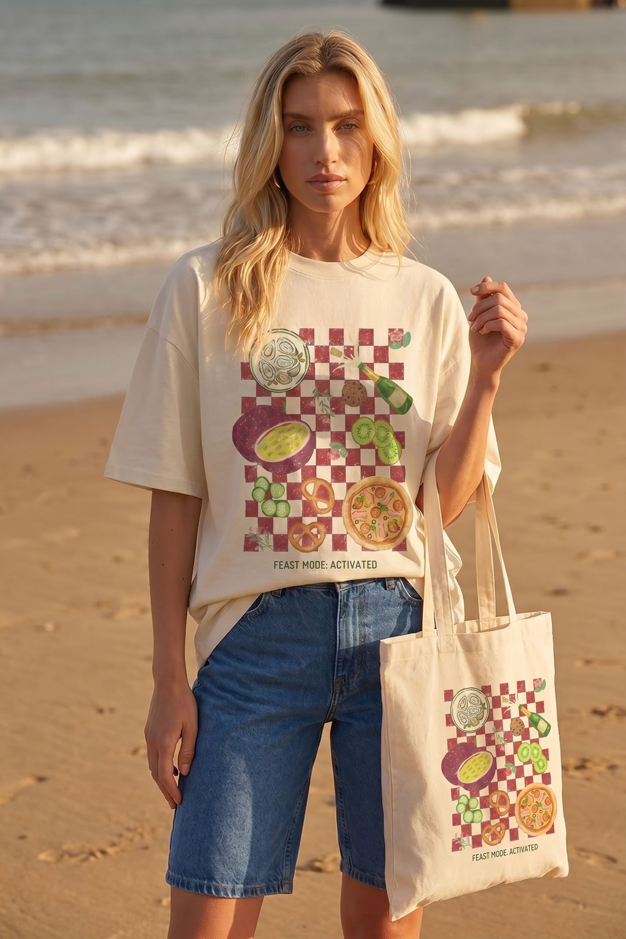 Feast Mood Activated Printed Tote Bag