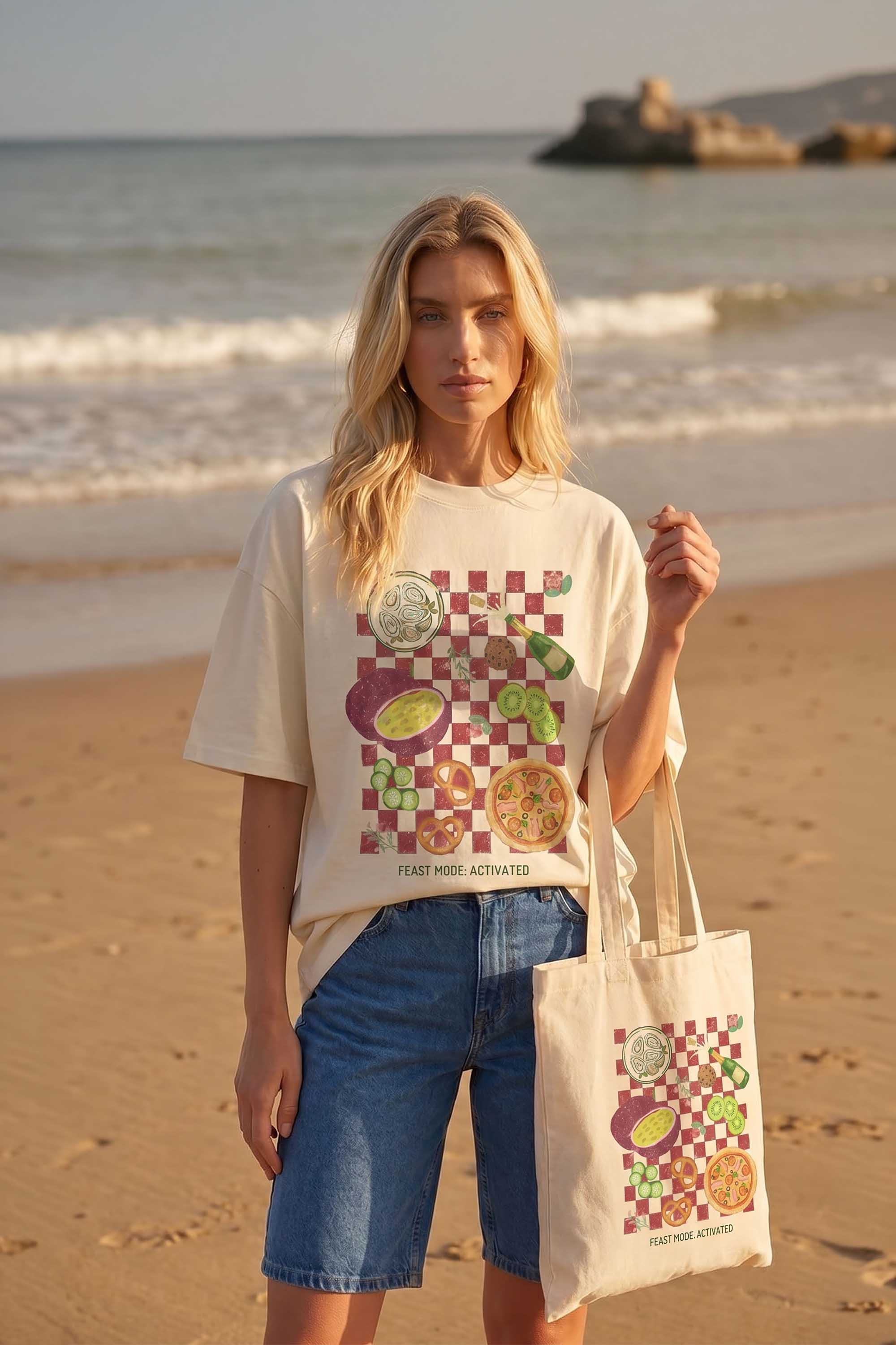 Feast Mood Activated Printed Tote Bag