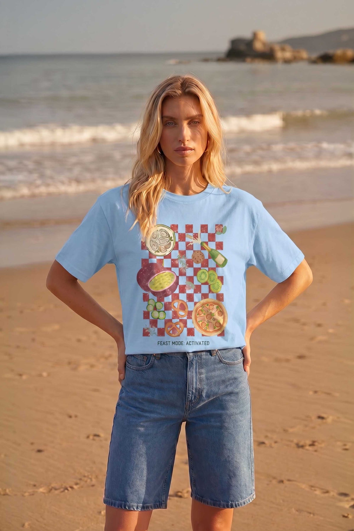 180 GSM Unisex Organic Feast Mood Activated Printed T-Shirt