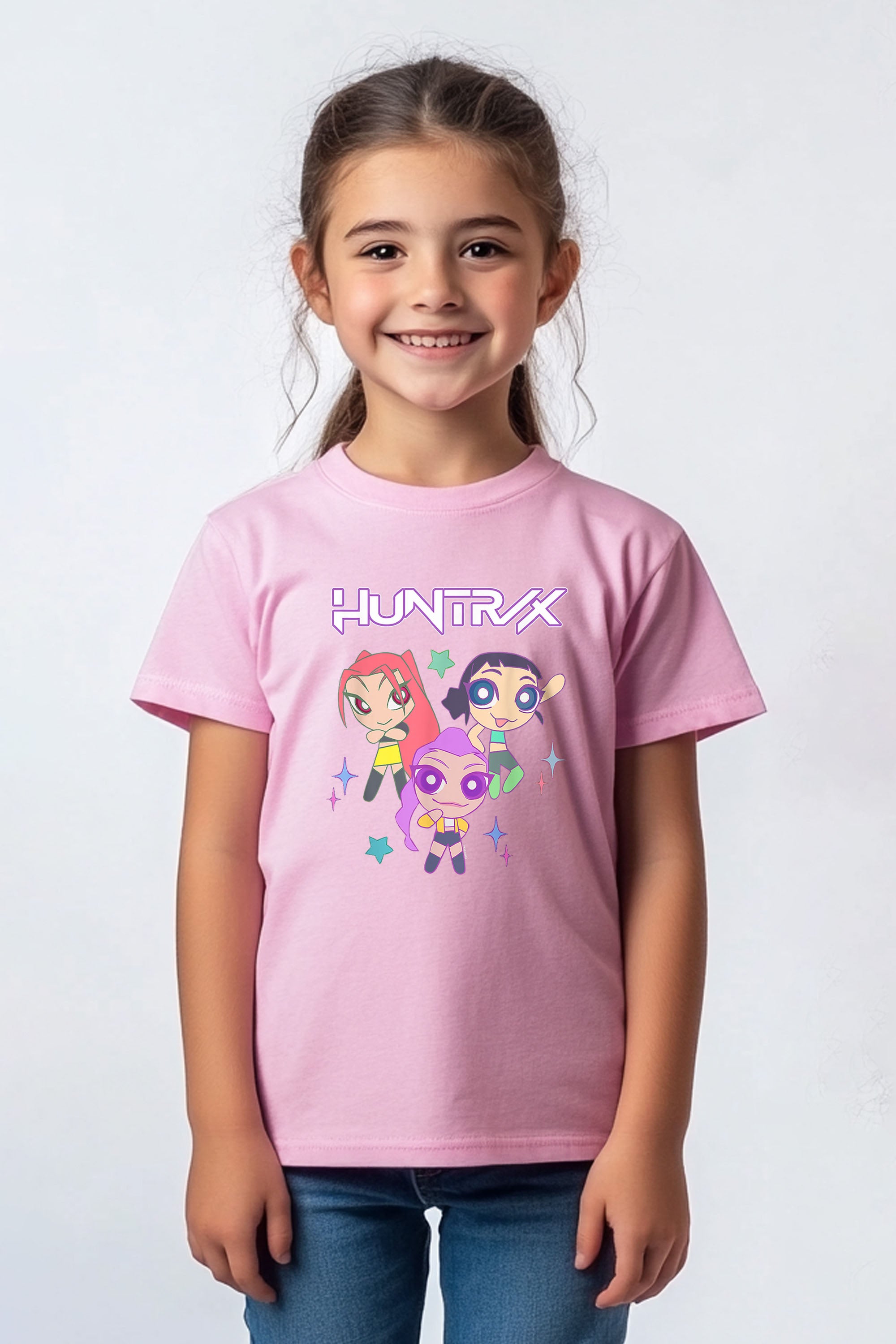 Kids Huntrix Anime Graphic Printed T-Shirt