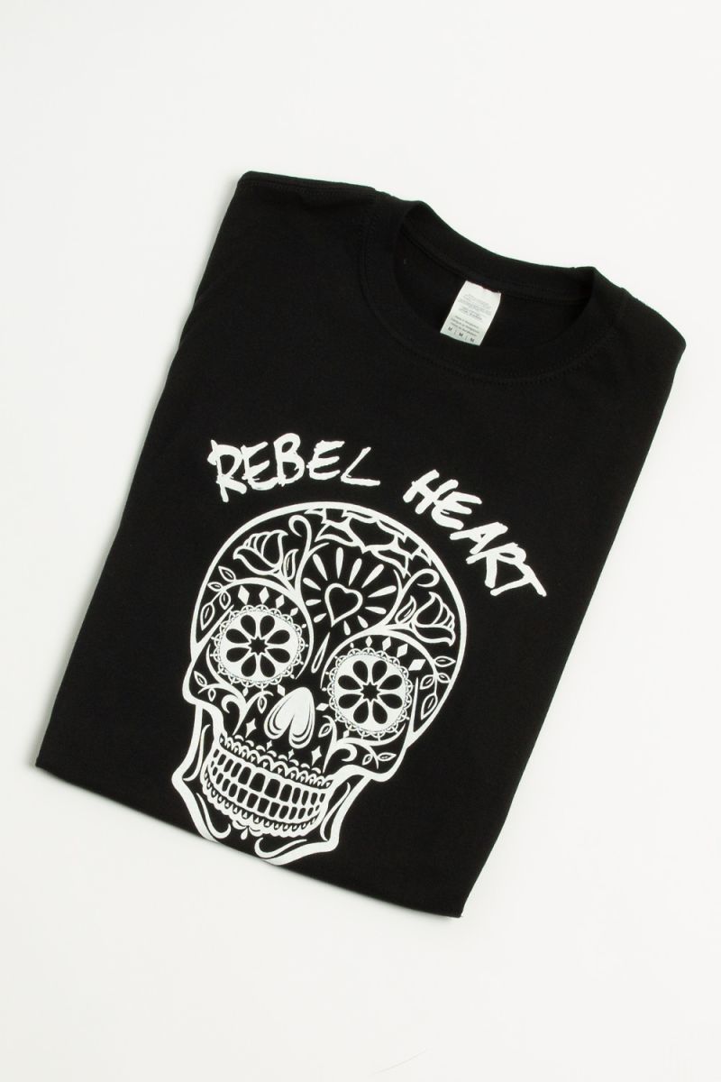 Rebel Heart Skull Print Oversized T-Shirt (Pack of 6)